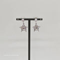 SWAROVSKI Stella Drop-Ohrhänger Stern, Weiß, Rhodiniert Star 5652002