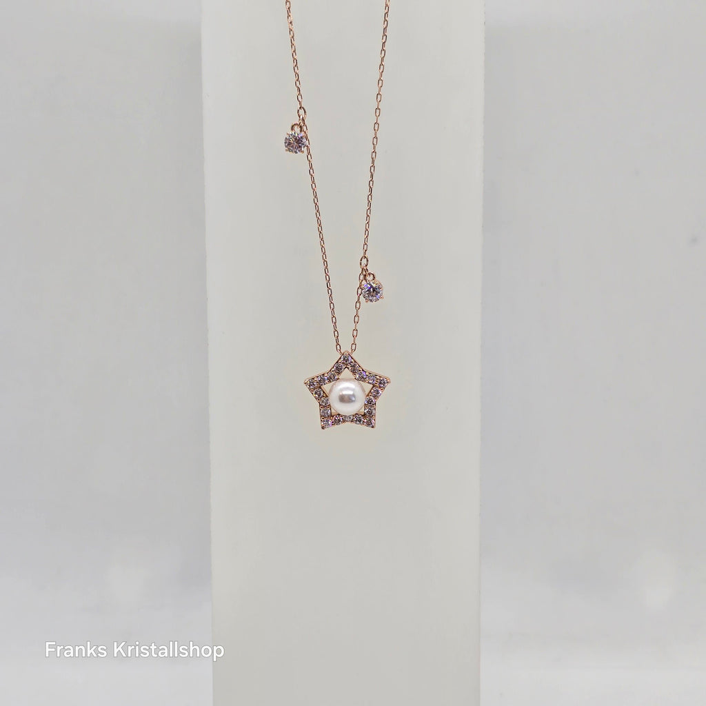 SWAROVSKI Stella Stern Halskette Weiß, Roségold-Legierungsschicht 5645382
