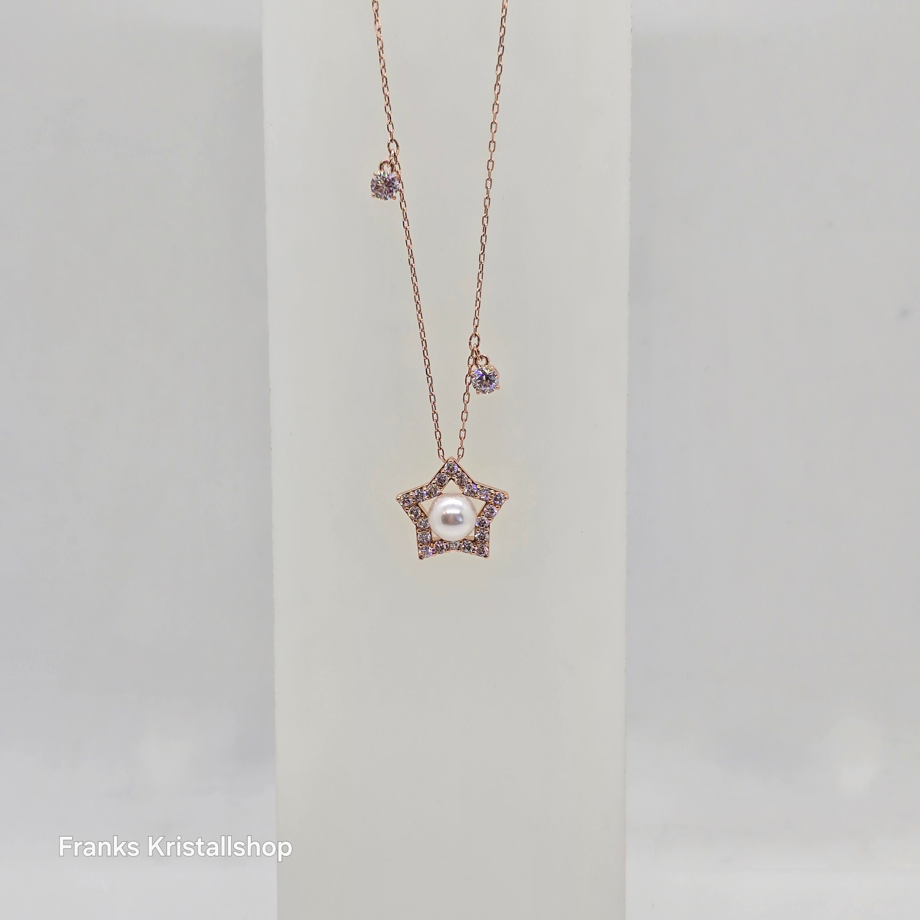 SWAROVSKI Stella Stern Halskette Weiß, Roségold-Legierungsschicht 5645382