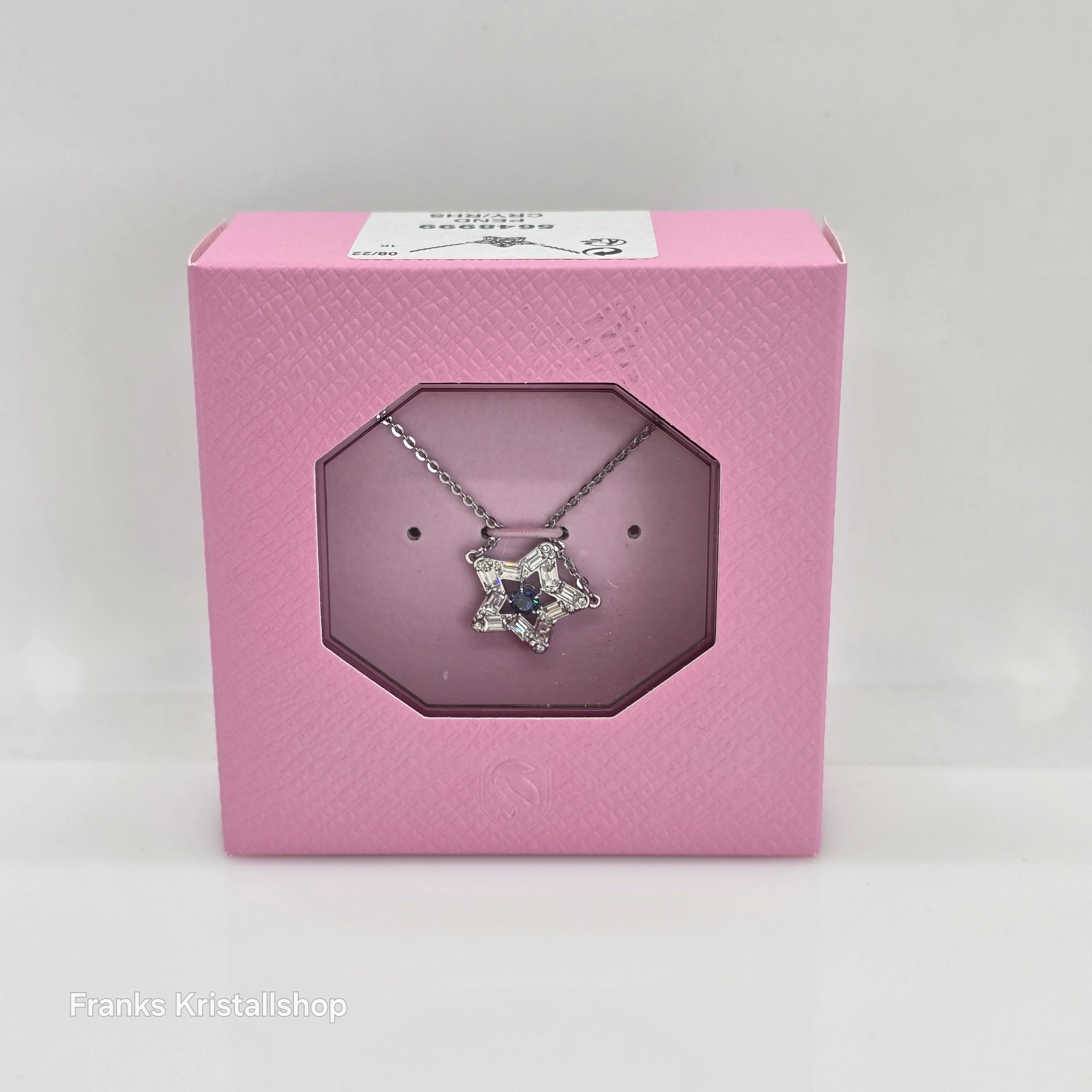 SWAROVSKI Stella Halskette Stern, Blau, Rhodiniert 5648999