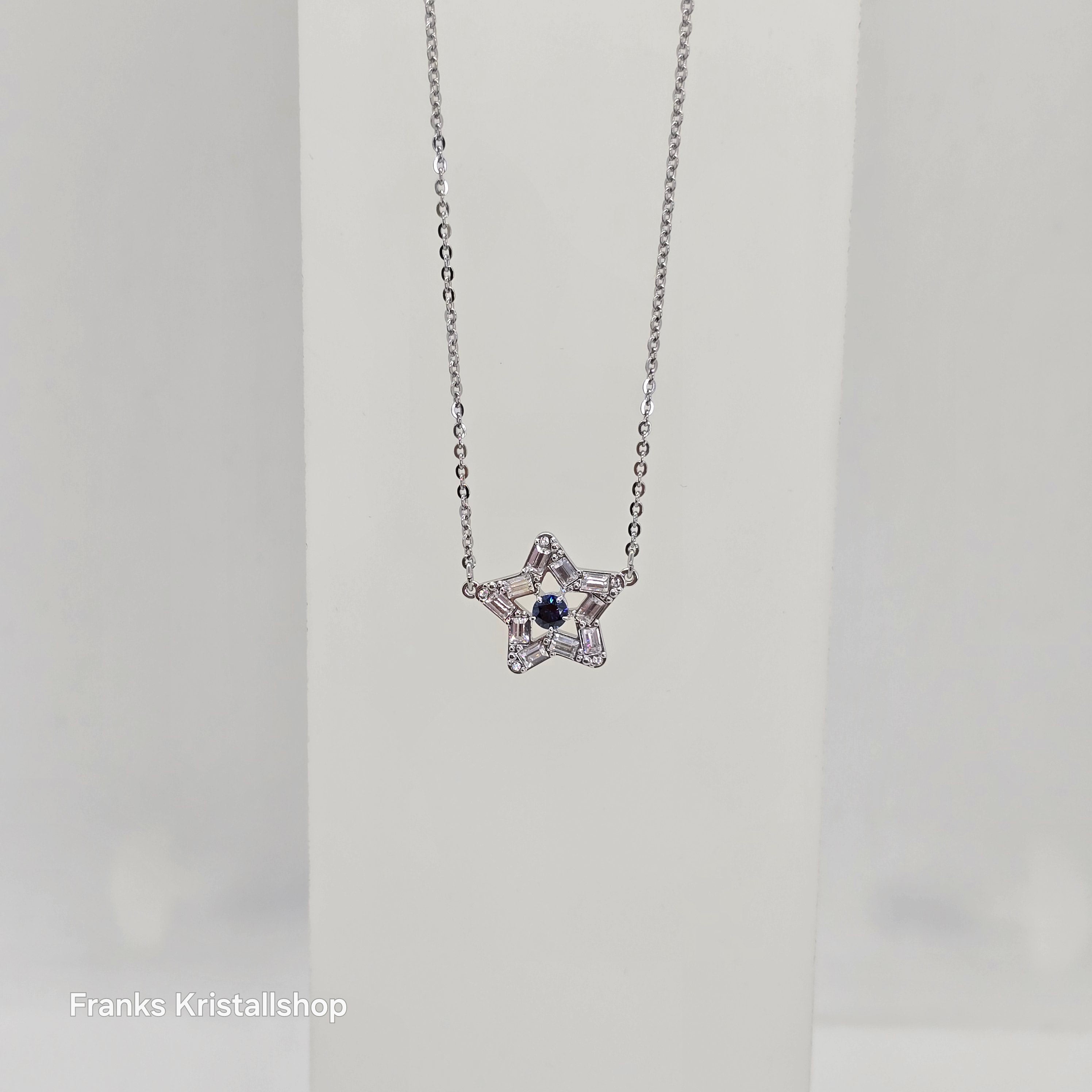 SWAROVSKI Stella Halskette Stern, Blau, Rhodiniert 5648999