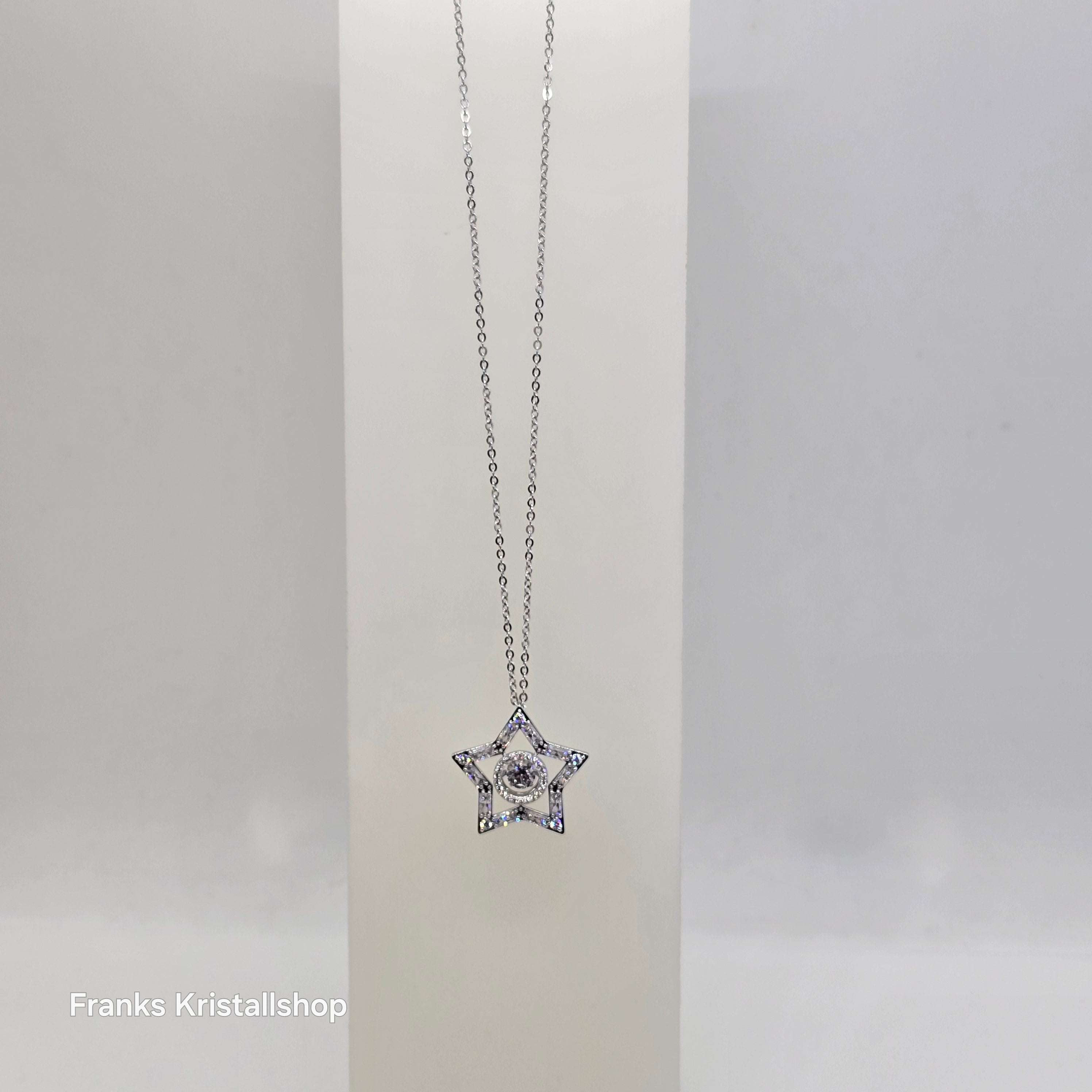 SWAROVSKI Stella Halskette Stern Anhänger, Weiß Rhodiniert 5617919