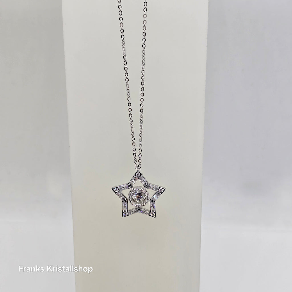 SWAROVSKI Stella Halskette Stern Anhänger, Weiß Rhodiniert 5617919