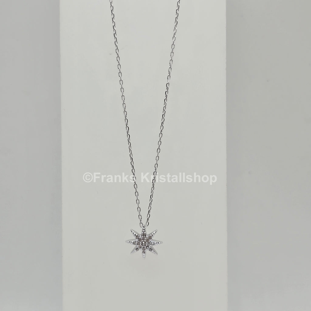 SWAROVSKI Stern Schmuckset Kette und Ohrringe, Rhodiniert 5253054 oU