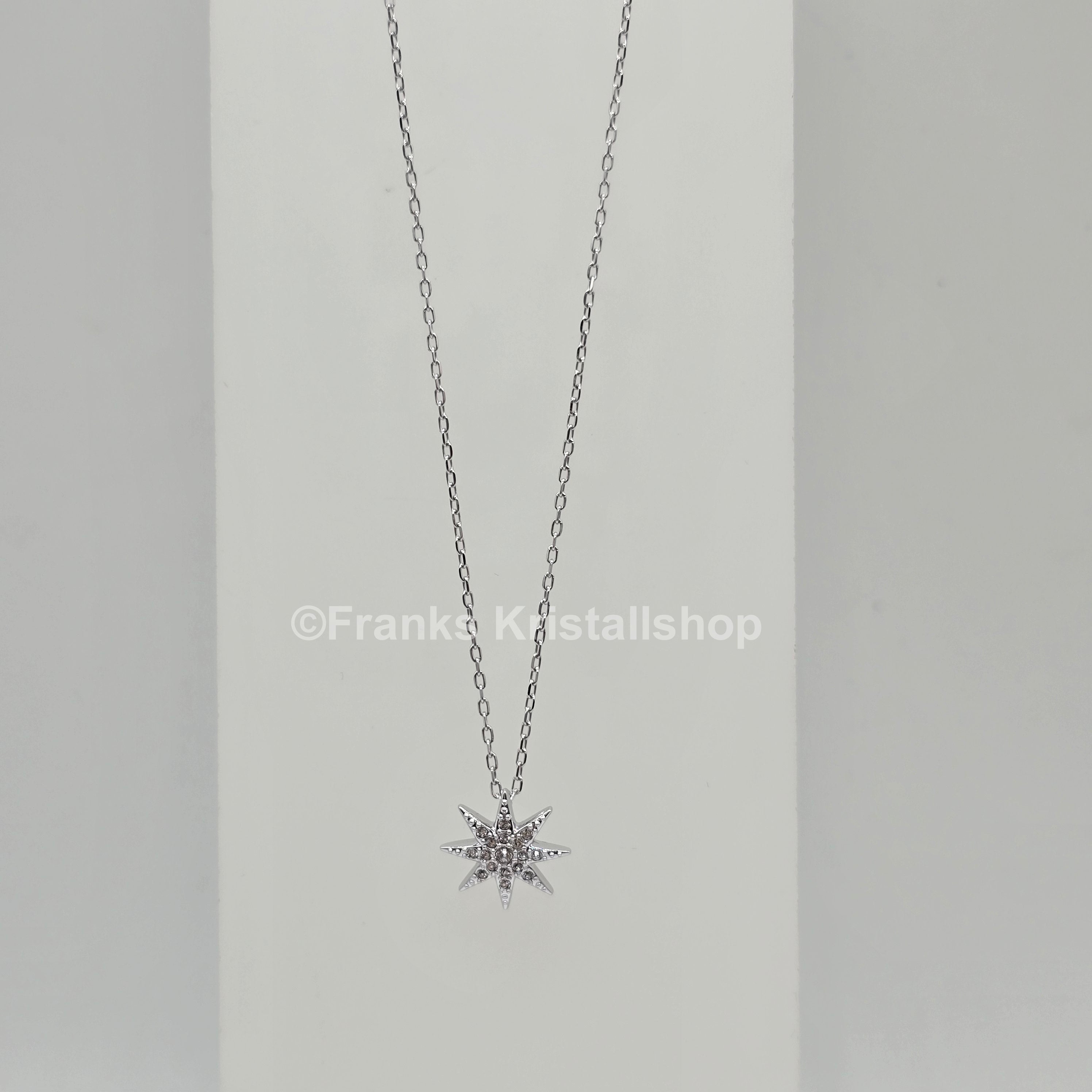 SWAROVSKI Stern Schmuckset Kette und Ohrringe, Rhodiniert 5253054 oU