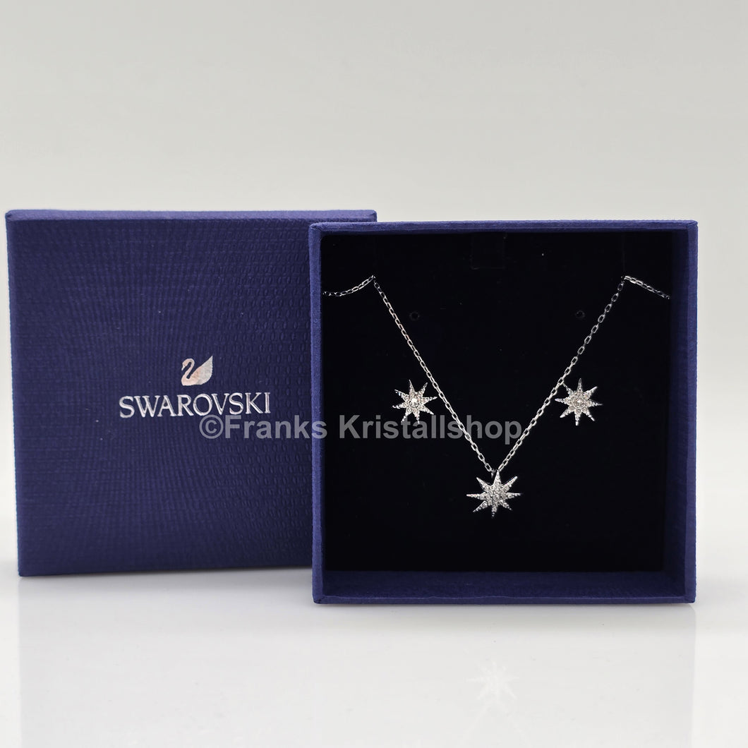 SWAROVSKI Stern Schmuckset Kette und Ohrringe, Rhodiniert 5253054 oU