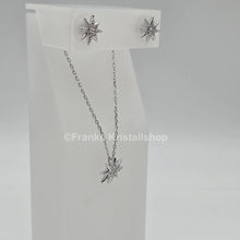 Lade das Bild in den Galerie-Viewer, SWAROVSKI Stern Schmuckset Kette und Ohrringe, Rhodiniert 5253054 oU
