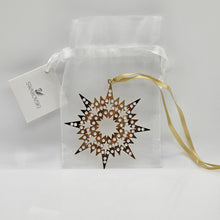 Lade das Bild in den Galerie-Viewer, SWAROVSKI Weihnachtsstern Sternornament Crystal Pixel Star Gold 5092862
