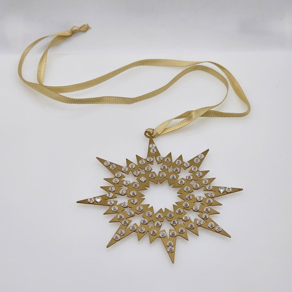 SWAROVSKI Weihnachtsstern Sternornament Crystal Pixel Star Gold 5092862
