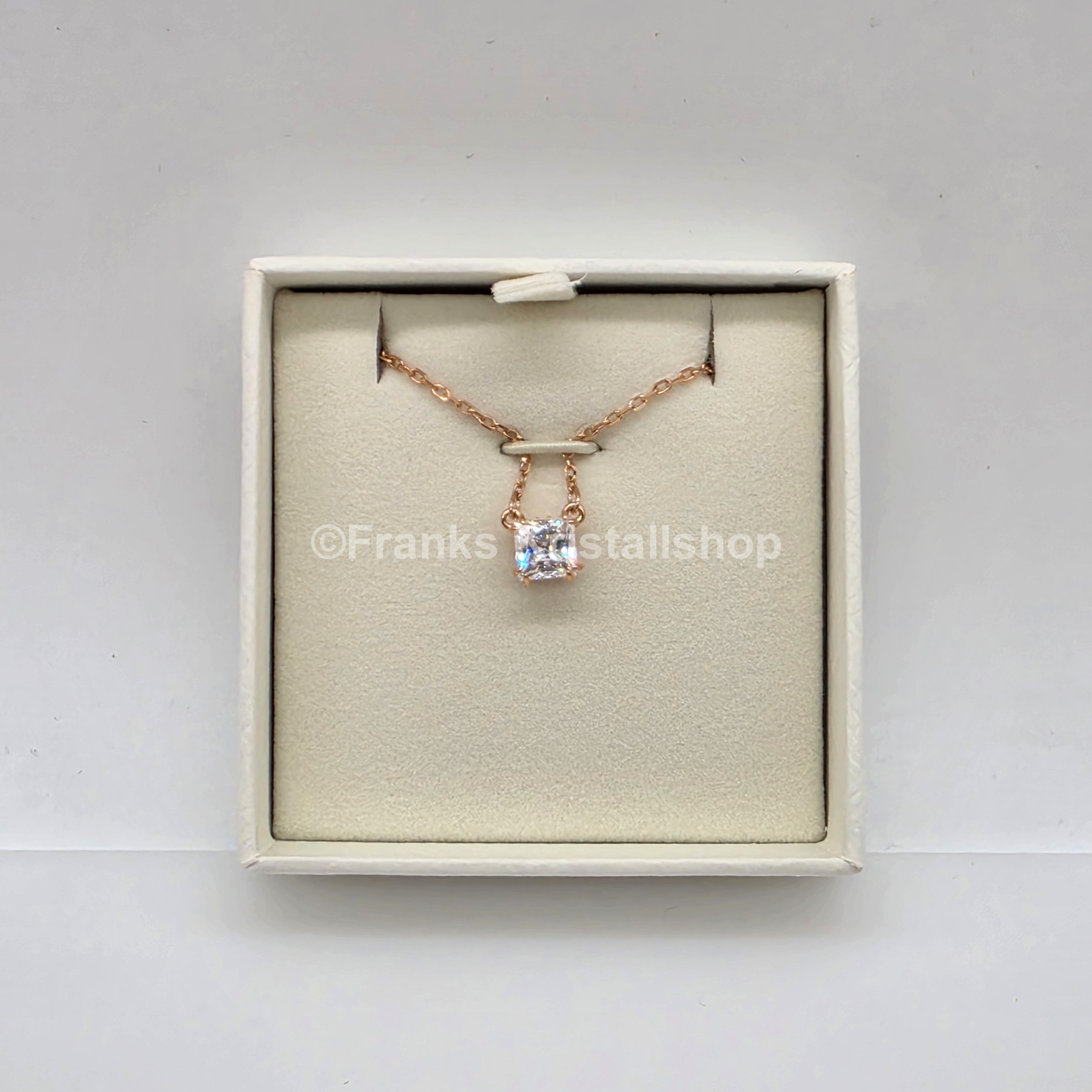 SWAROVSKI Stilla Attract Halskette, Weiß, Roségold 5701904