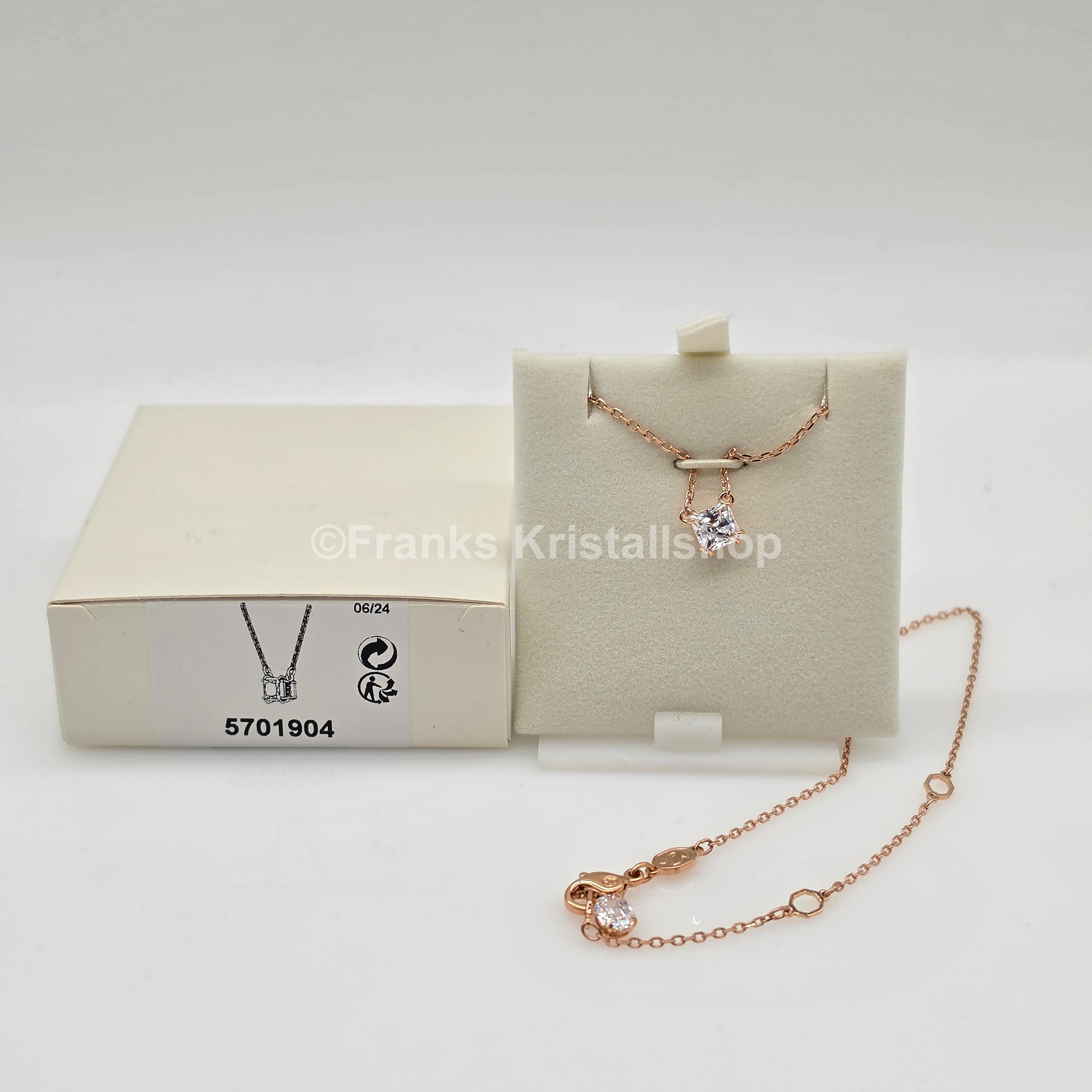 SWAROVSKI Stilla Attract Halskette, Weiß, Roségold 5701904