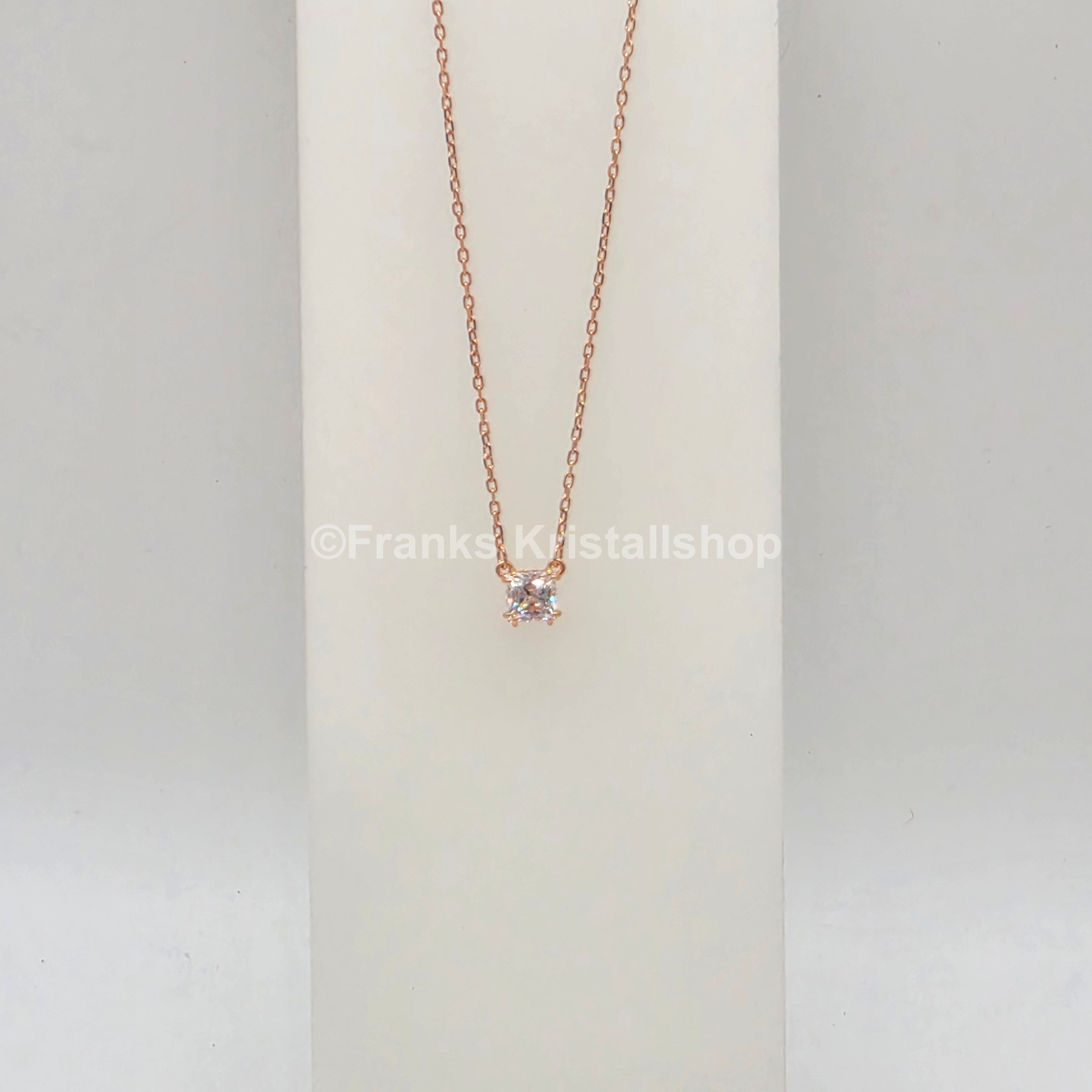 SWAROVSKI Stilla Attract Halskette, Weiß, Roségold 5701904