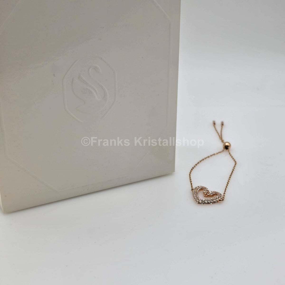 SWAROVSKI Sublima Herz Armband Schwanenherz Mittel Weiß Rosévergoldet 5628658