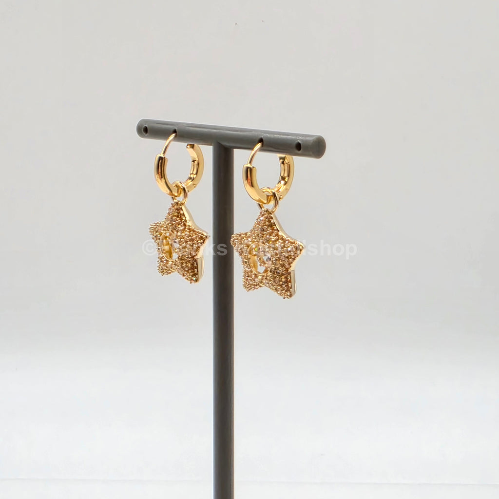 SWAROVSKI Sublima Stern Drop-Ohrhänger Goldbeschichtet 5755274