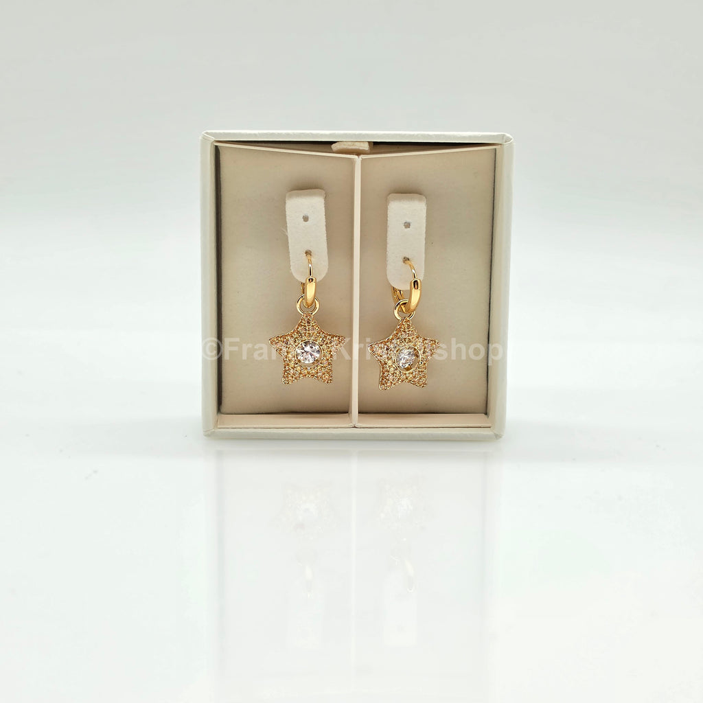 SWAROVSKI Sublima Stern Drop-Ohrhänger Goldbeschichtet 5755274