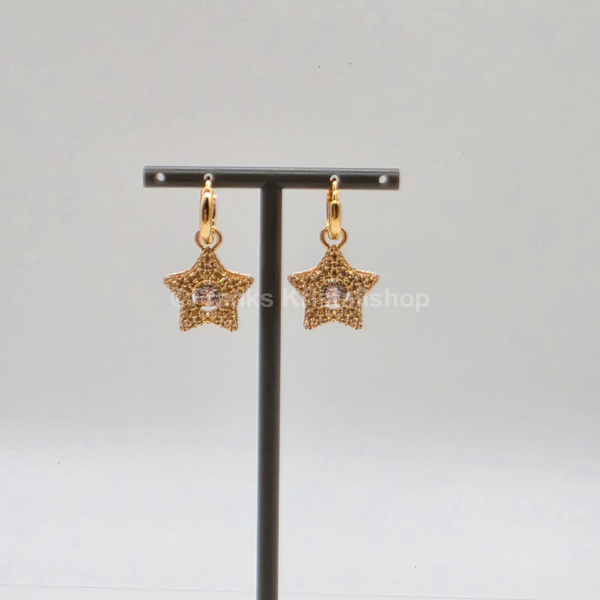 SWAROVSKI Sublima Stern Drop-Ohrhänger Goldbeschichtet 5755274