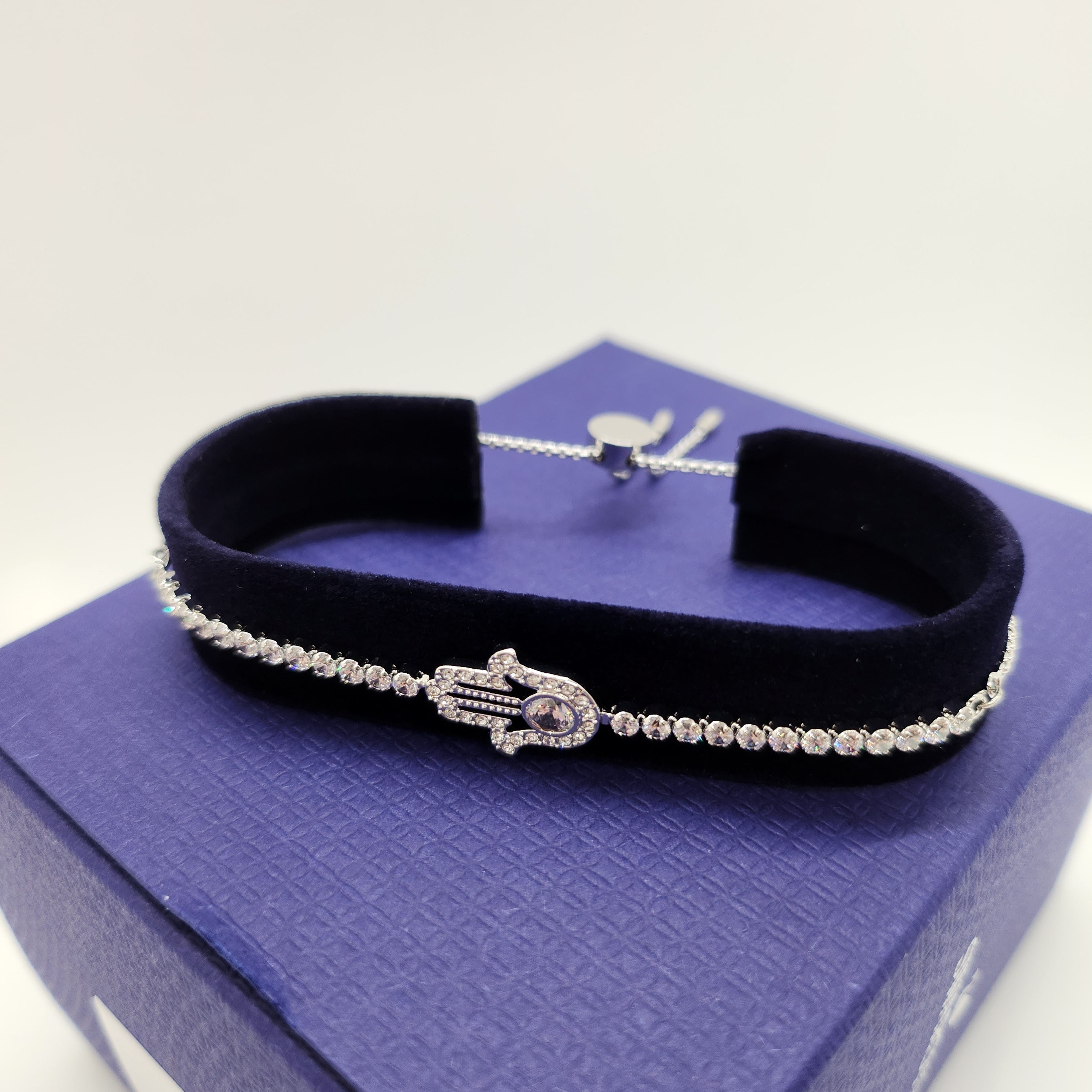 SWAROVSKI Subtle Hamsa Hand Armband Weiß, Rhodiniert 5632065