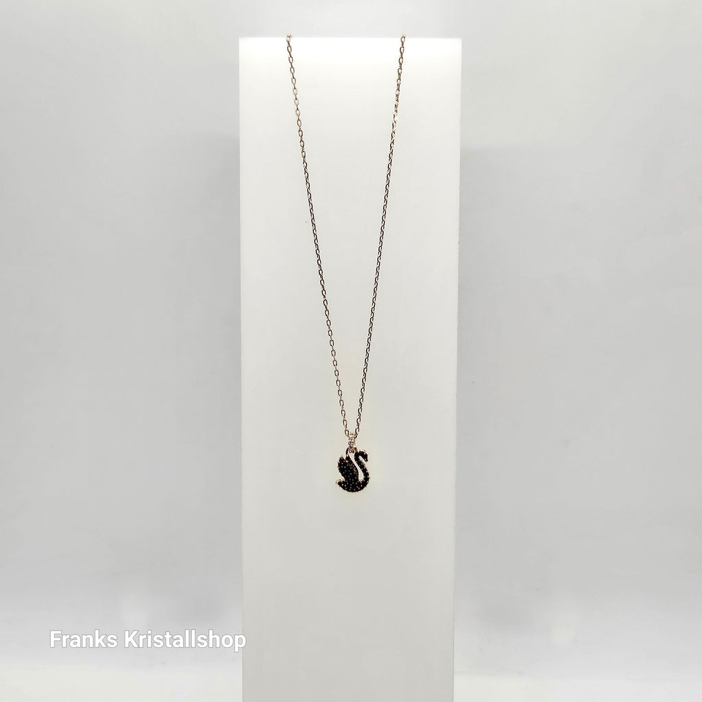 SWAROVSKI Swan Halskette Schwan Klein Schwarz Roségold-Legierungsschicht 5678046