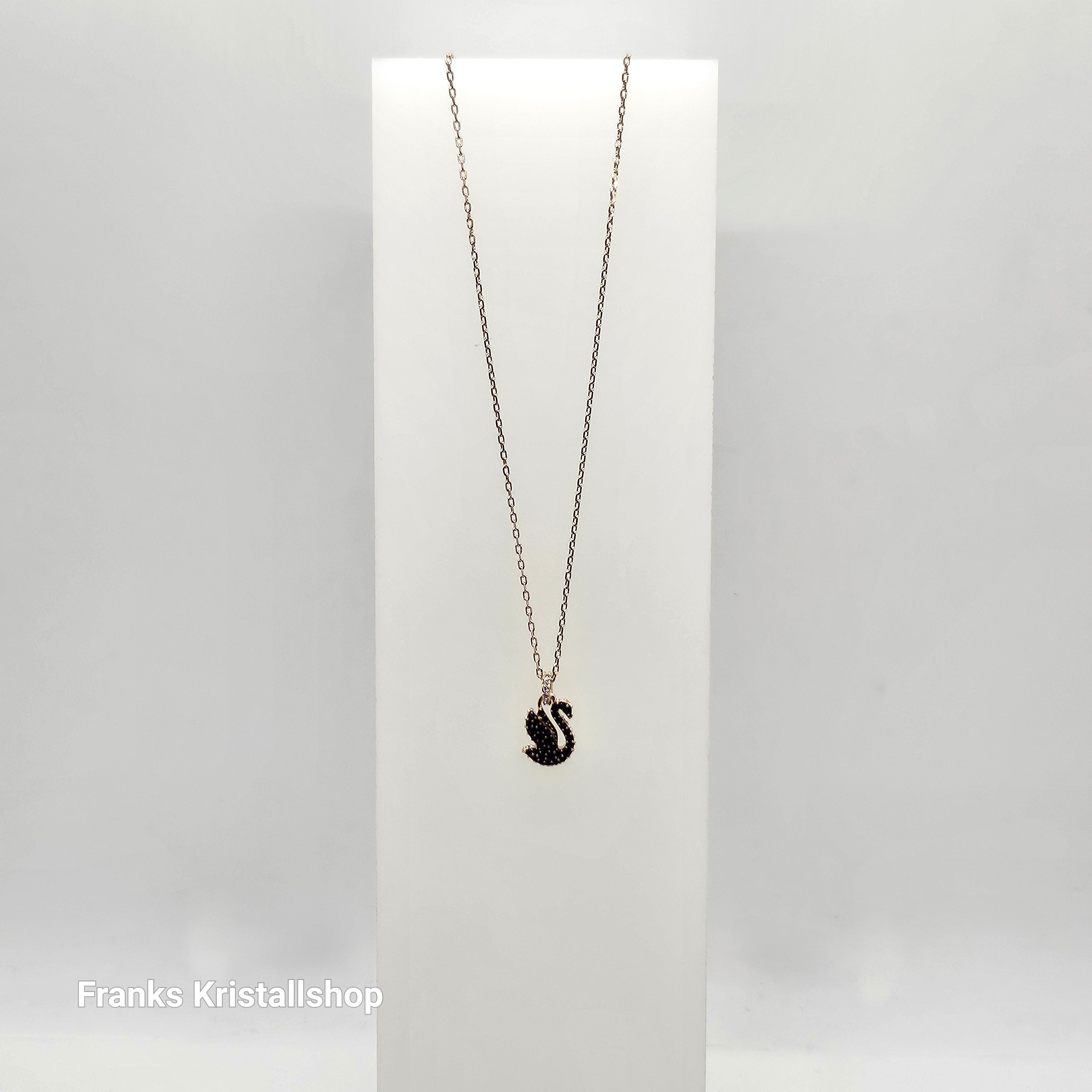 SWAROVSKI Swan Halskette Schwan Klein Schwarz Roségold-Legierungsschicht 5678046