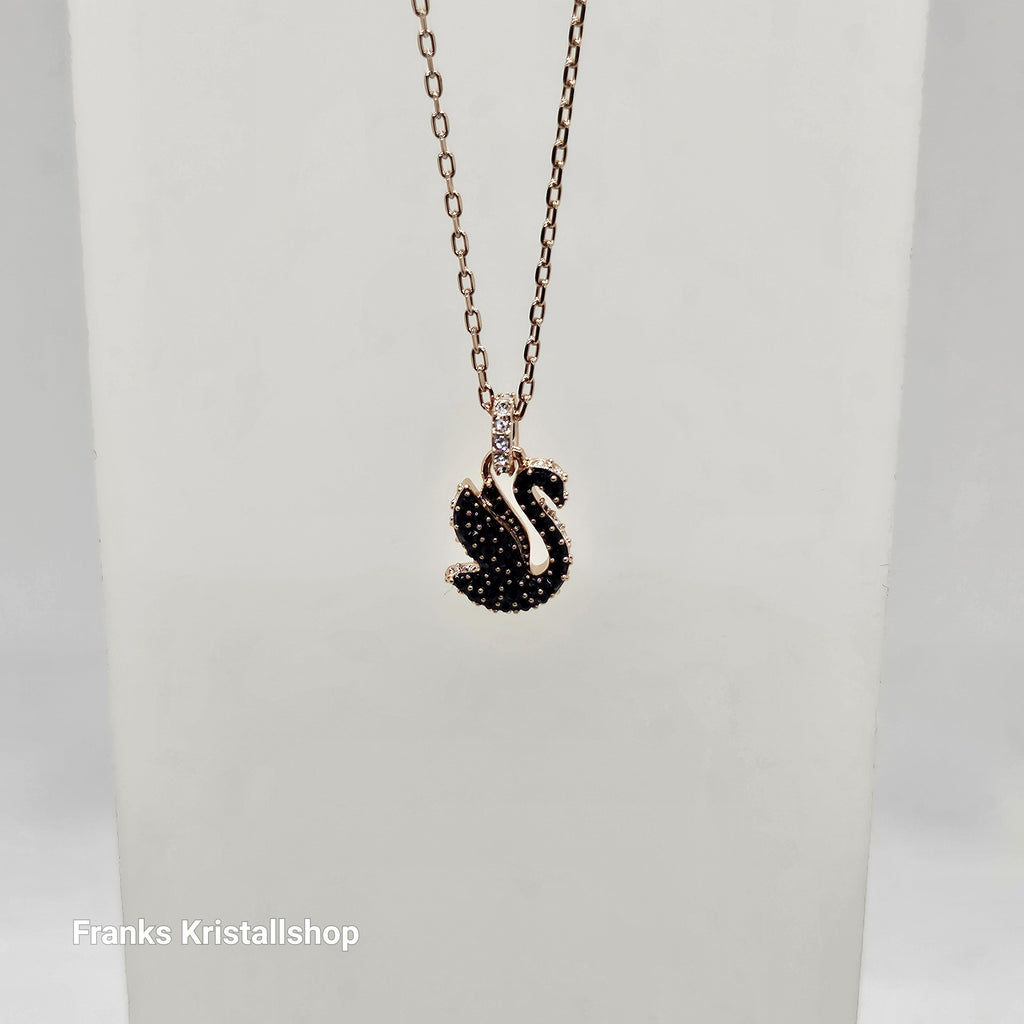SWAROVSKI Swan Halskette Schwan Klein Schwarz Roségold-Legierungsschicht 5678046