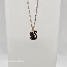 Lade das Bild in den Galerie-Viewer, SWAROVSKI Swan Halskette Schwan Klein Schwarz Roségold-Legierungsschicht 5678046
