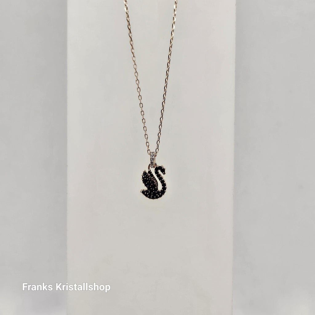 SWAROVSKI Swan Halskette Schwan Klein Schwarz Roségold-Legierungsschicht 5678046