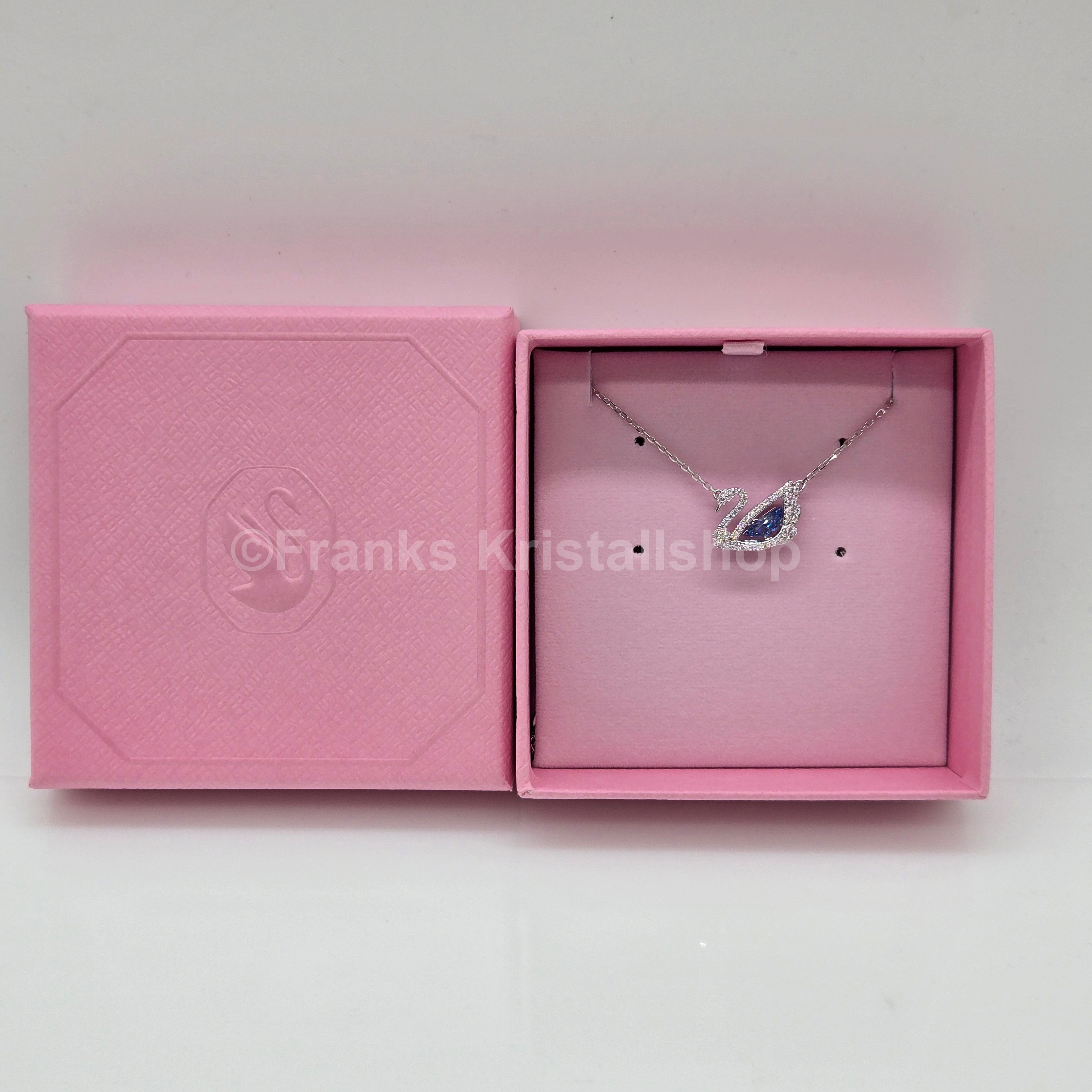 SWAROVSKI Swan Halskette Schwan Kette, Blau, Rhodiniert 5533397
