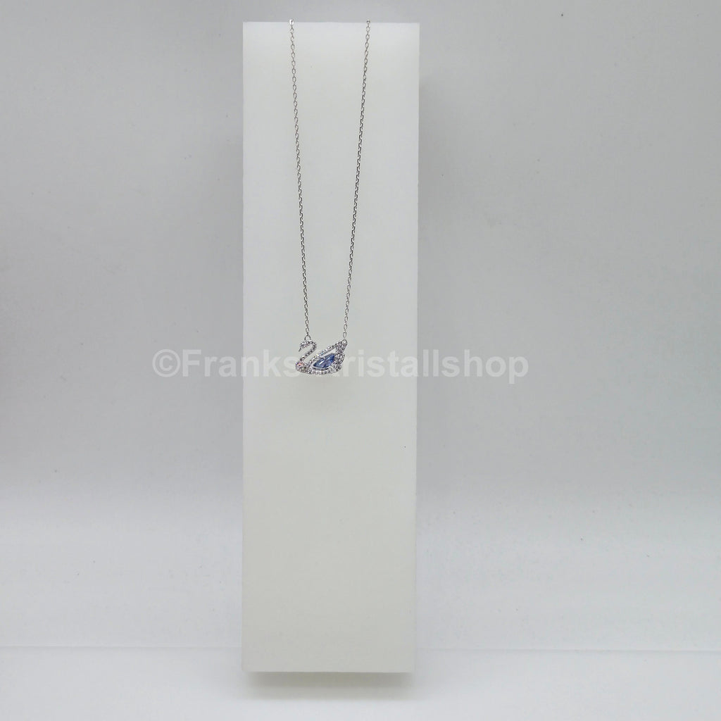 SWAROVSKI Swan Halskette Schwan Kette, Blau, Rhodiniert 5533397