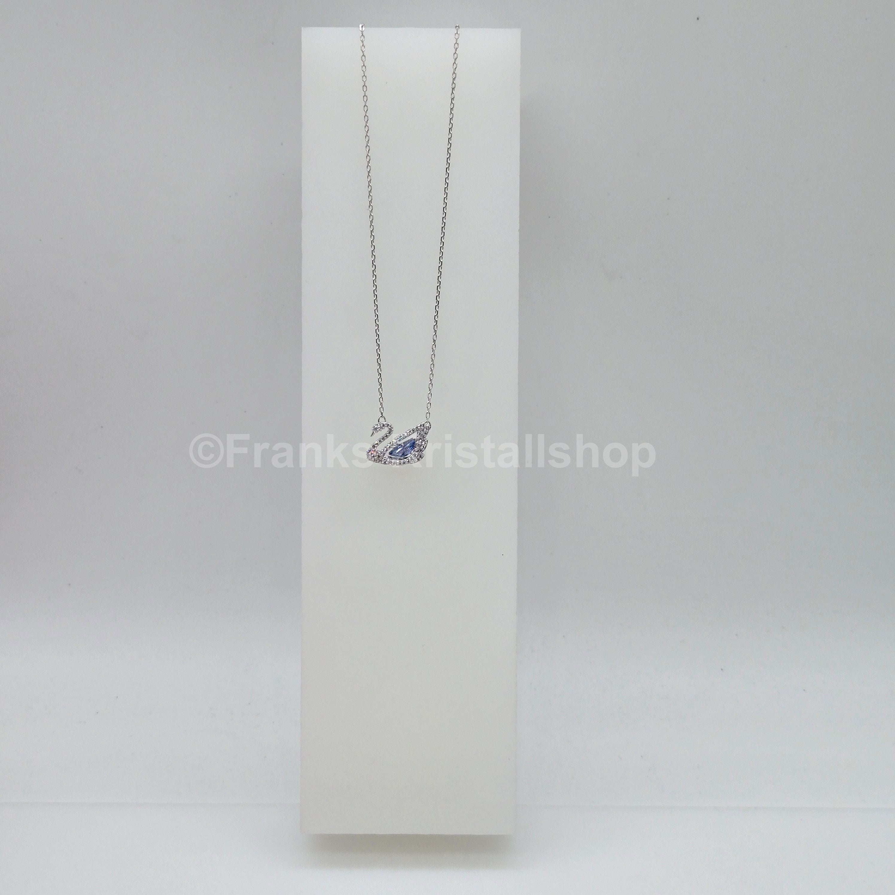 SWAROVSKI Swan Halskette Schwan Kette, Blau, Rhodiniert 5533397