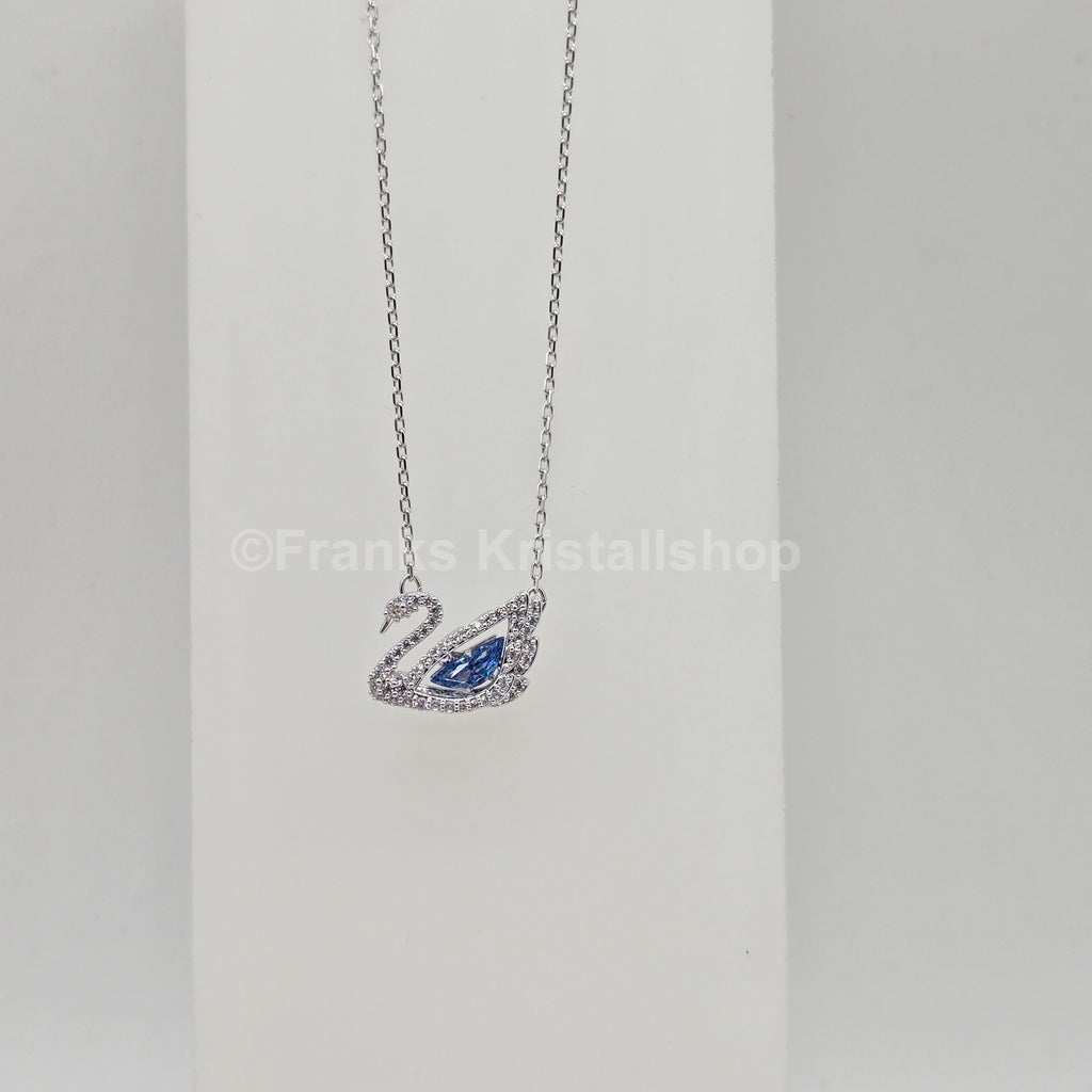 SWAROVSKI Swan Halskette Schwan Kette, Blau, Rhodiniert 5533397