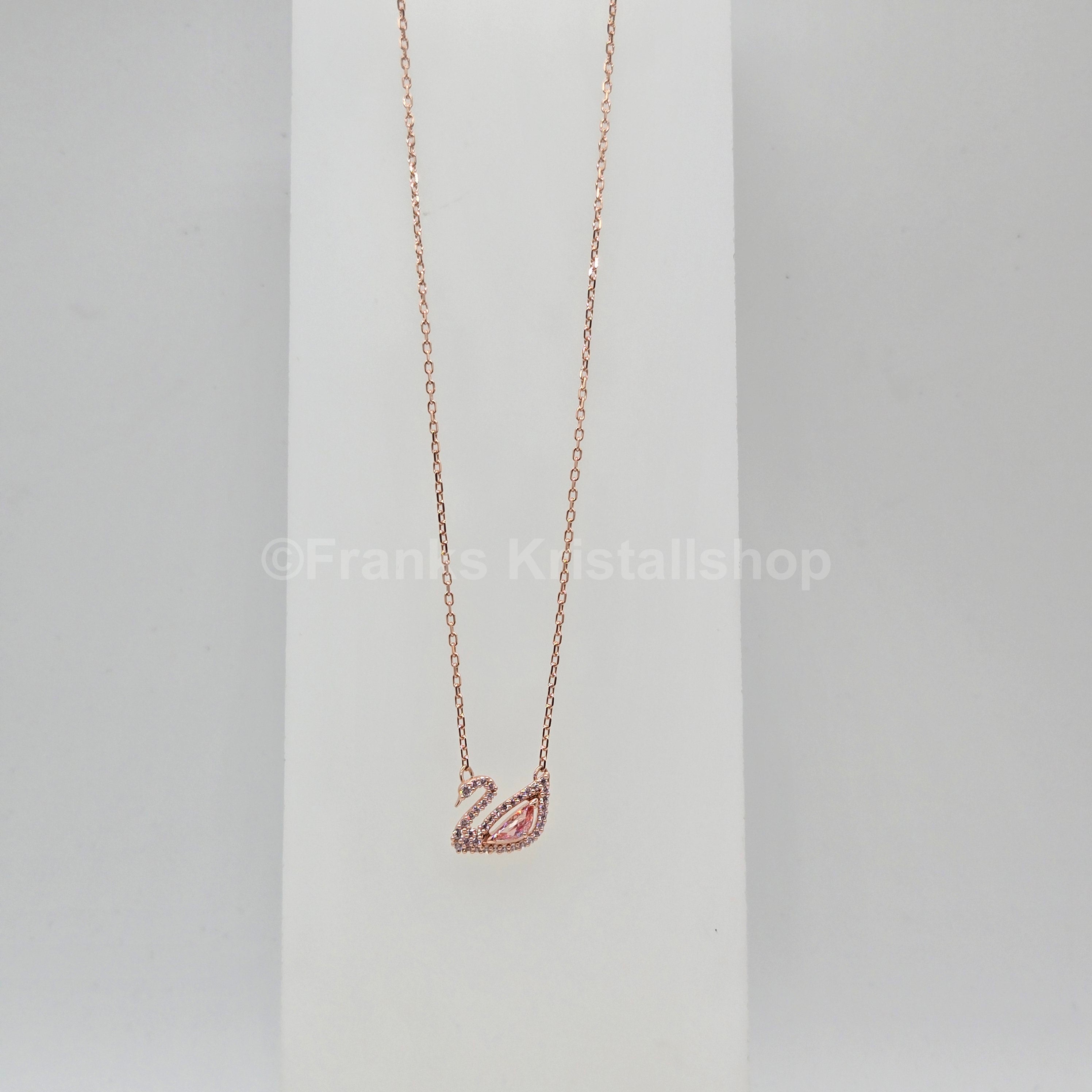 SWAROVSKI Swan Halskette Schwan Kette, Rosa, Roségold-Legierungsschicht 5469989
