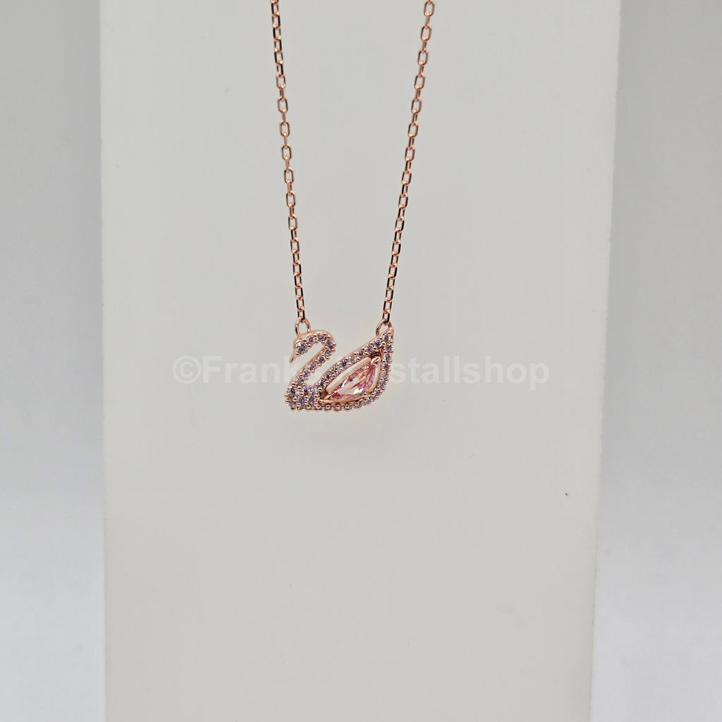SWAROVSKI Swan Halskette Schwan Kette, Rosa, Roségold-Legierungsschicht 5469989