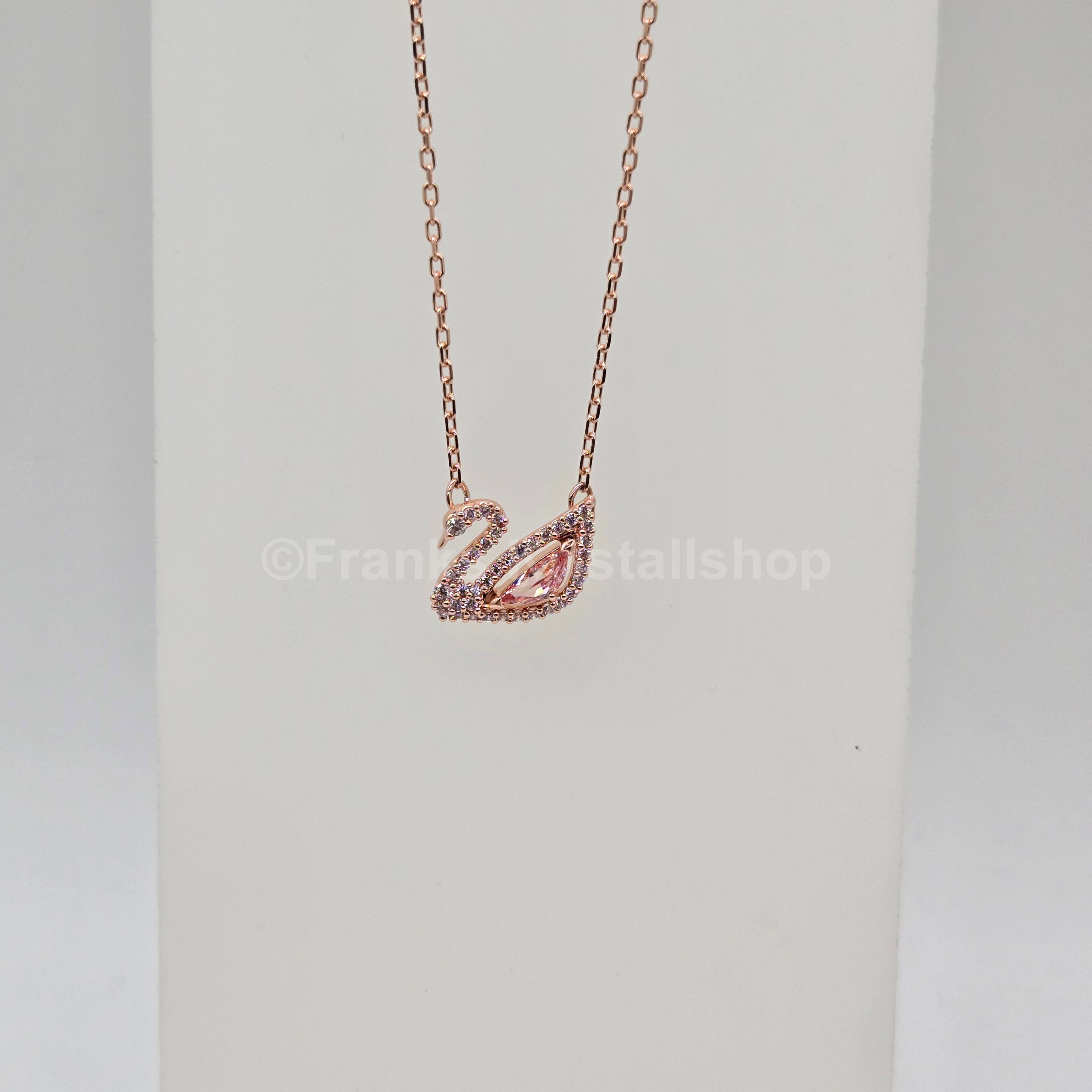 SWAROVSKI Swan Halskette Schwan Kette, Rosa, Roségold-Legierungsschicht 5469989