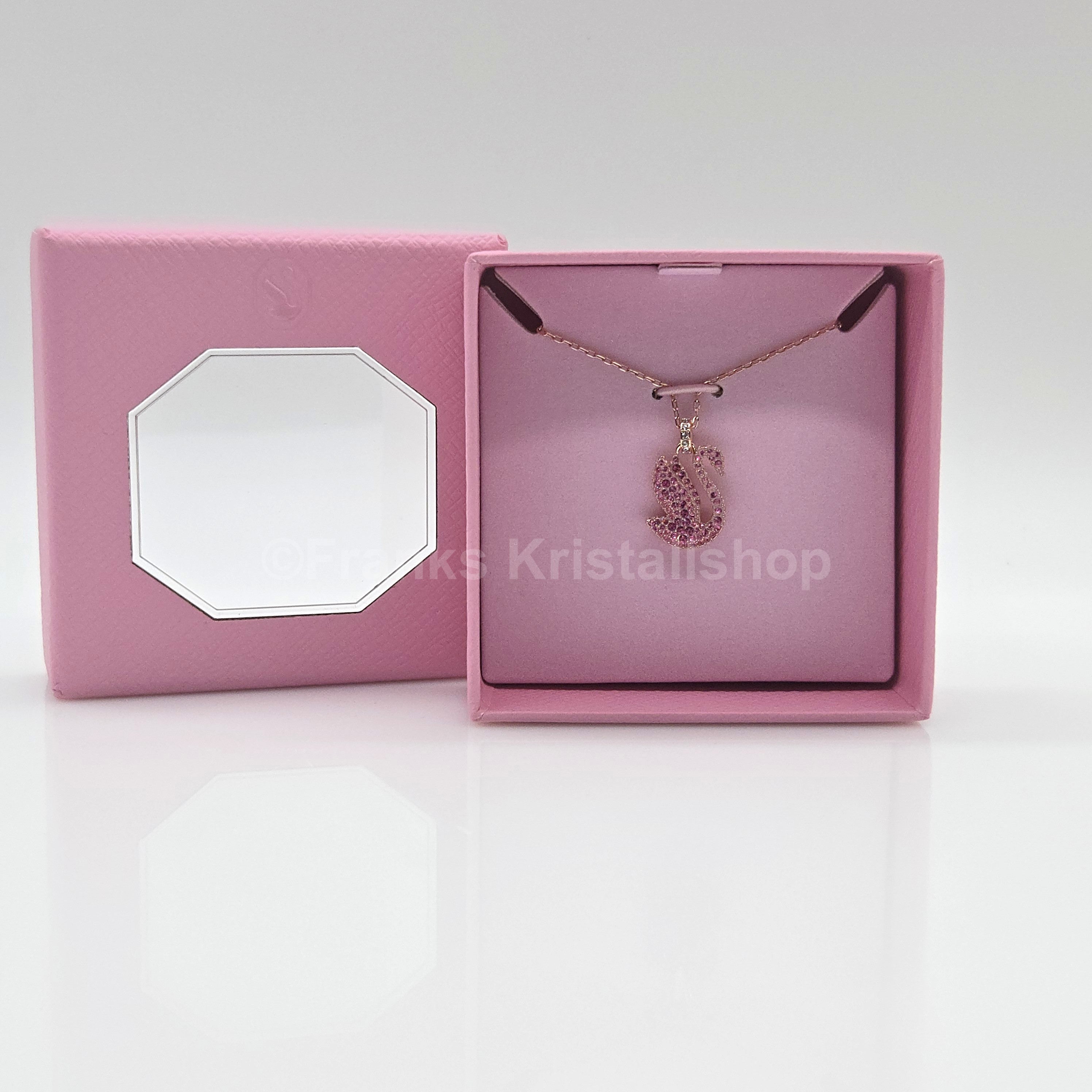 SWAROVSKI Swan Halskette Schwan Kette, Rosa, Roségold-Legierungsschicht 5660028