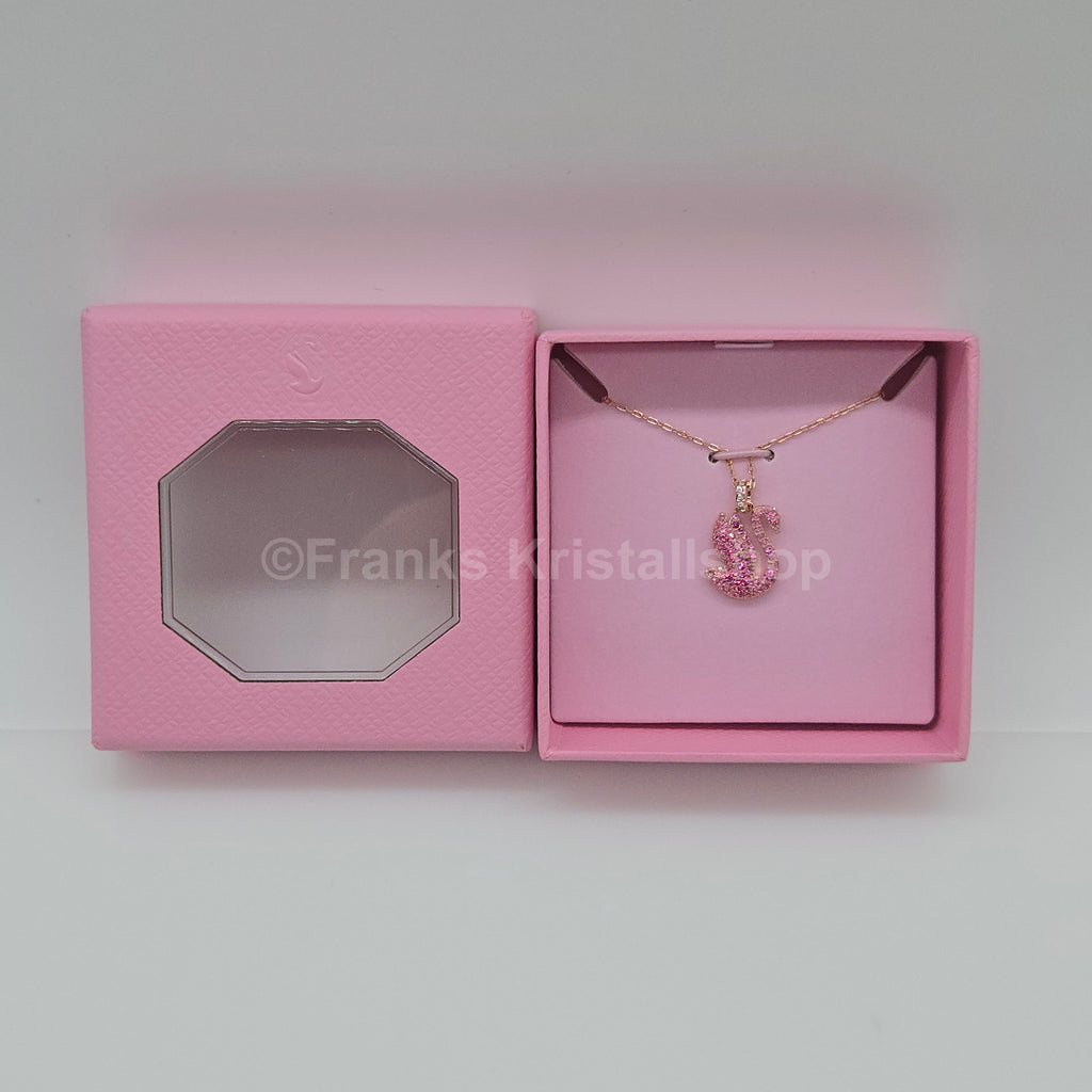 SWAROVSKI Swan Halskette Schwan Kette, Rosa, Roségold-Legierungsschicht 5660028