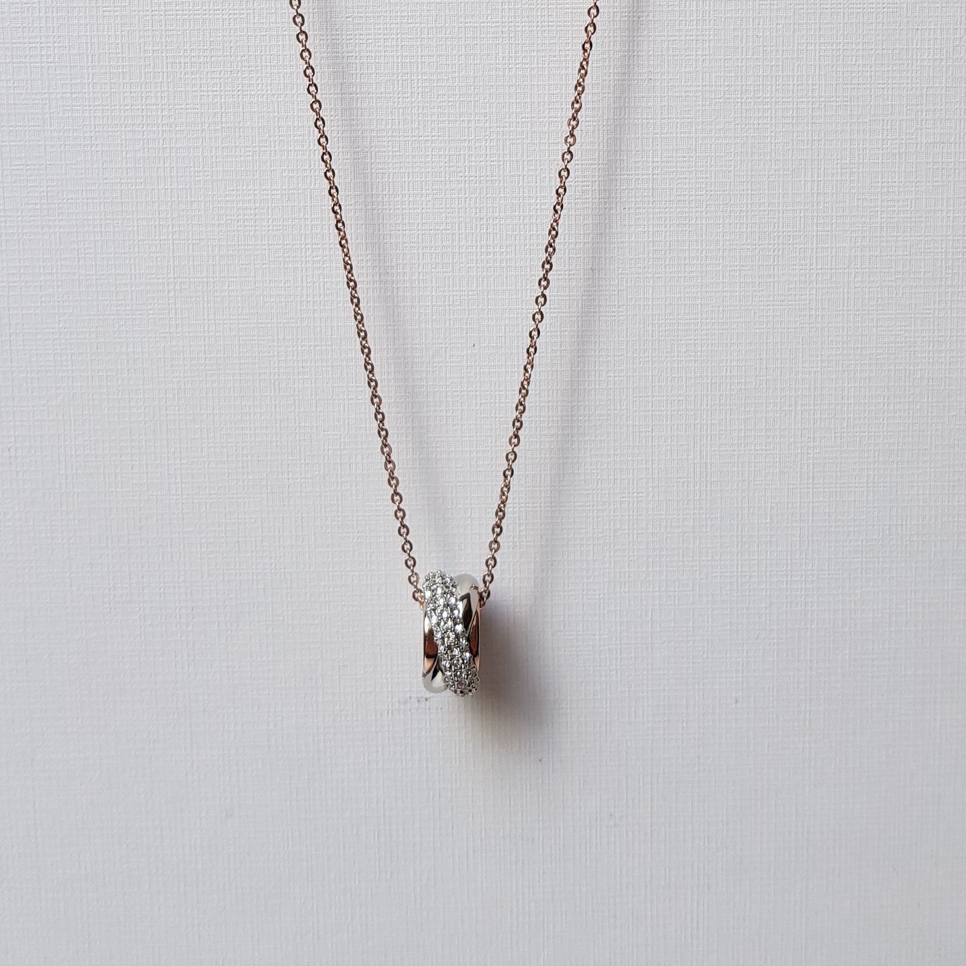 SWAROVSKI Wave Halskette Weiß, Roségold-Legierung 5081230