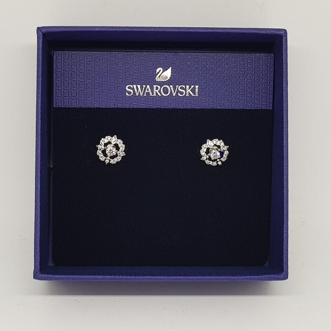 SWAROVSKI Sparkling Dance Flower Ohrstecker Weiß, Rhodiniert 5396227