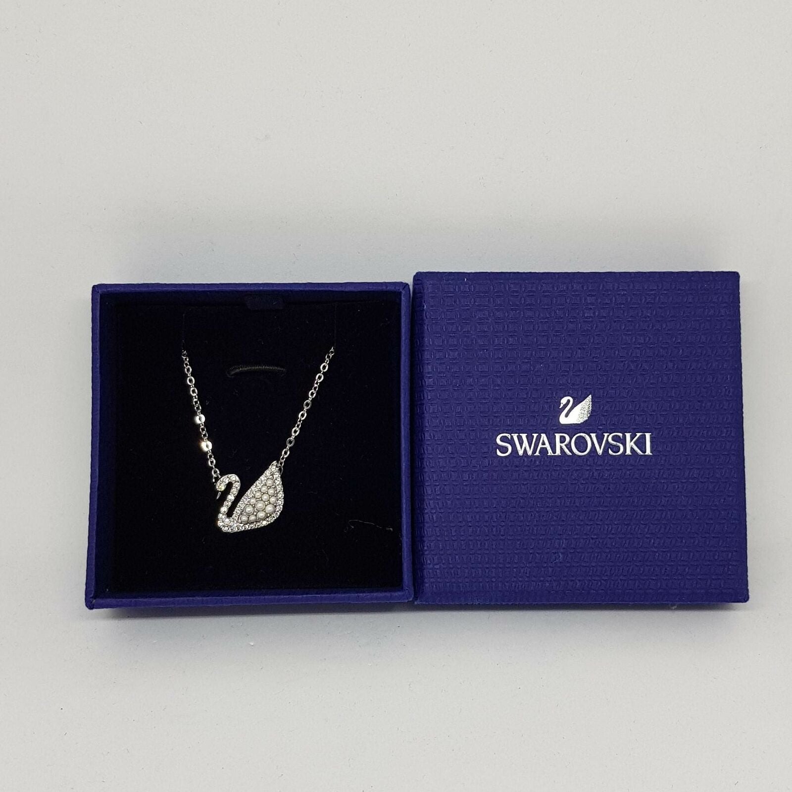 SWAROVSKI Iconic Swan Halskette Weiß, Rhodiniert 5416605