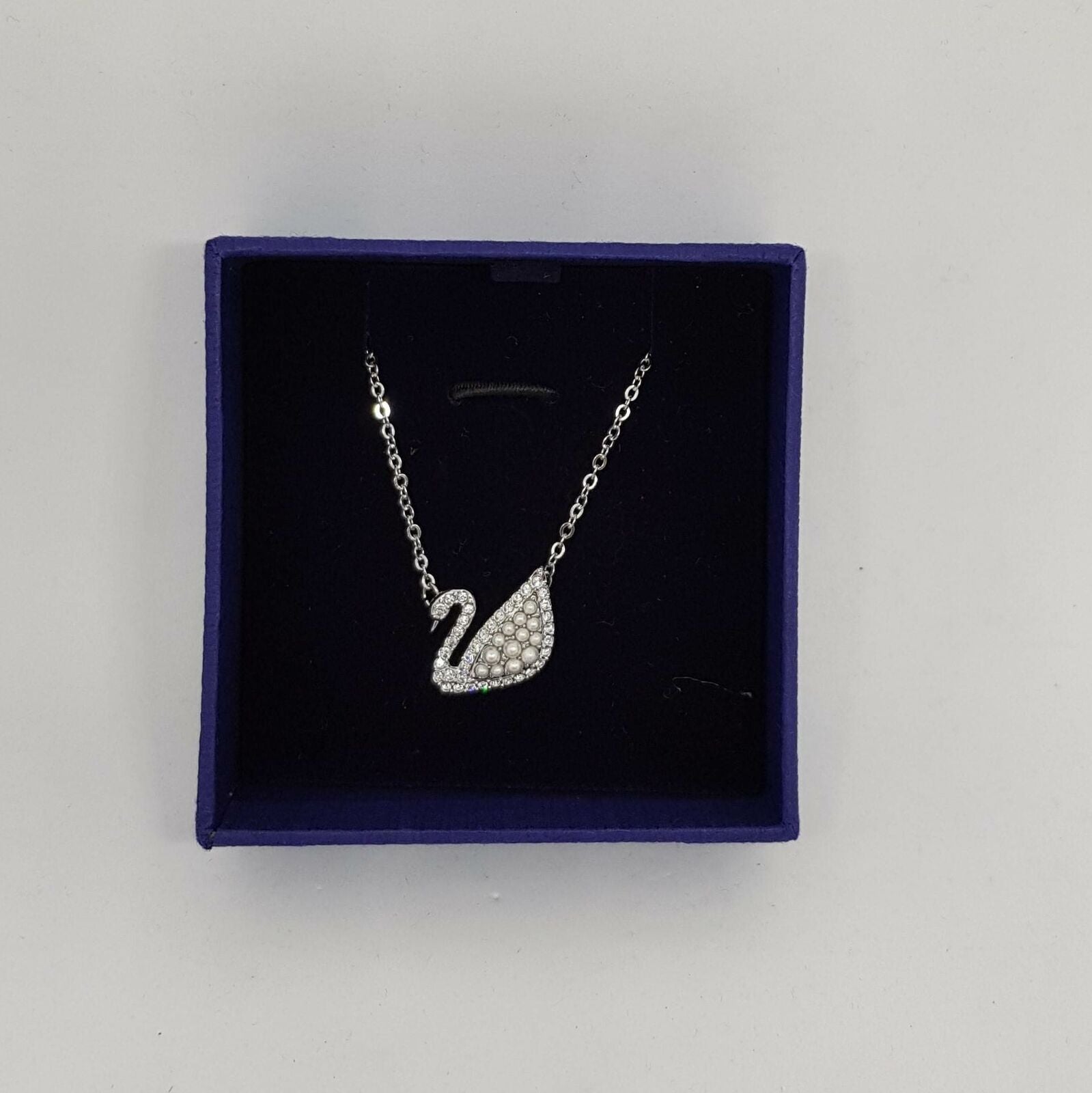SWAROVSKI Iconic Swan Halskette Weiß, Rhodiniert 5416605