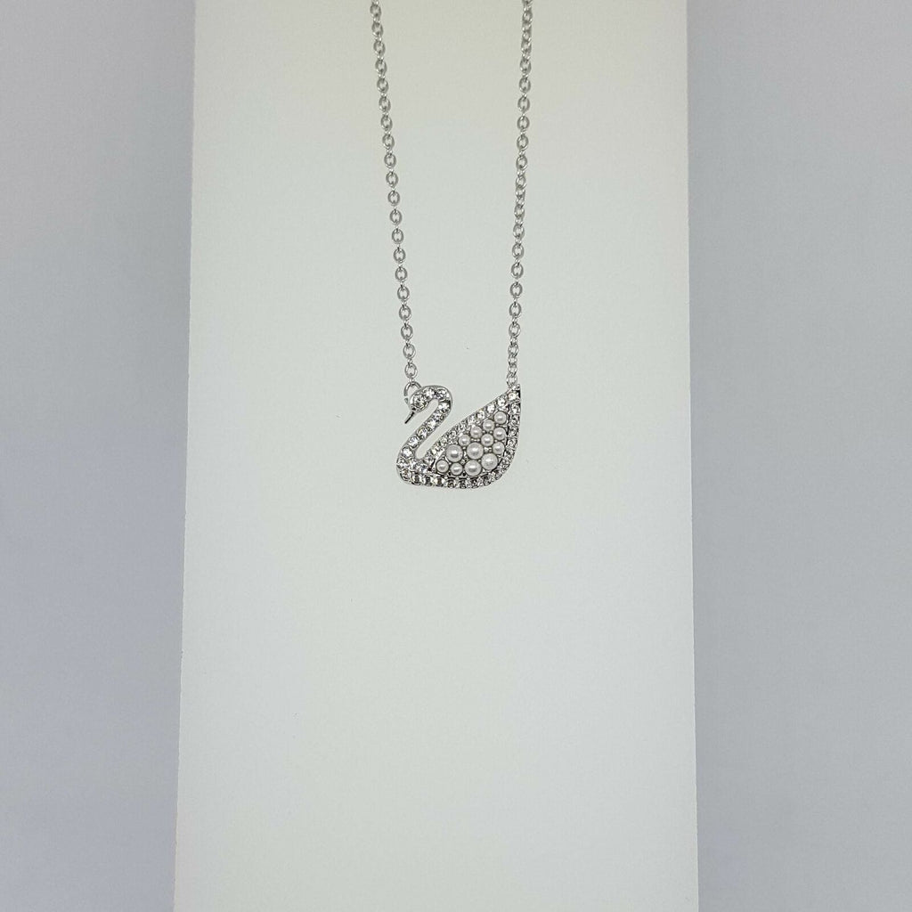 SWAROVSKI Iconic Swan Halskette Weiß, Rhodiniert 5416605