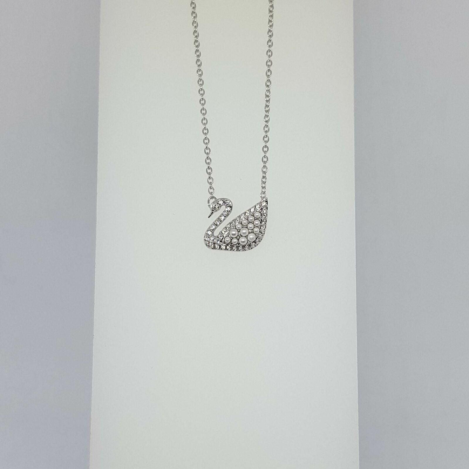 SWAROVSKI Iconic Swan Halskette Weiß, Rhodiniert 5416605