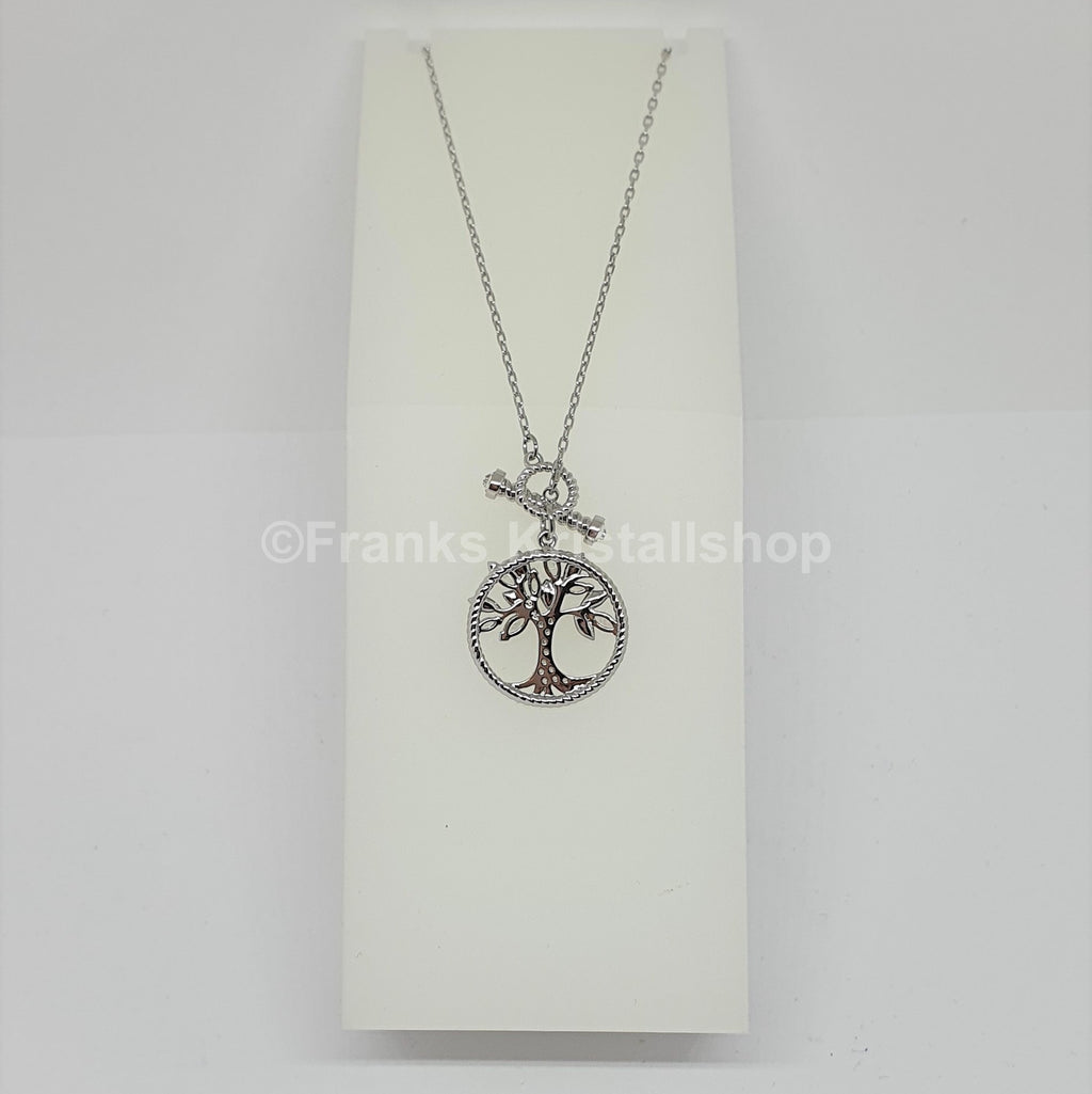 SWAROVSKI Symbolic Tree of Life Halskette Lebensbaum Weiß, Rhodiniert 5521463 oU
