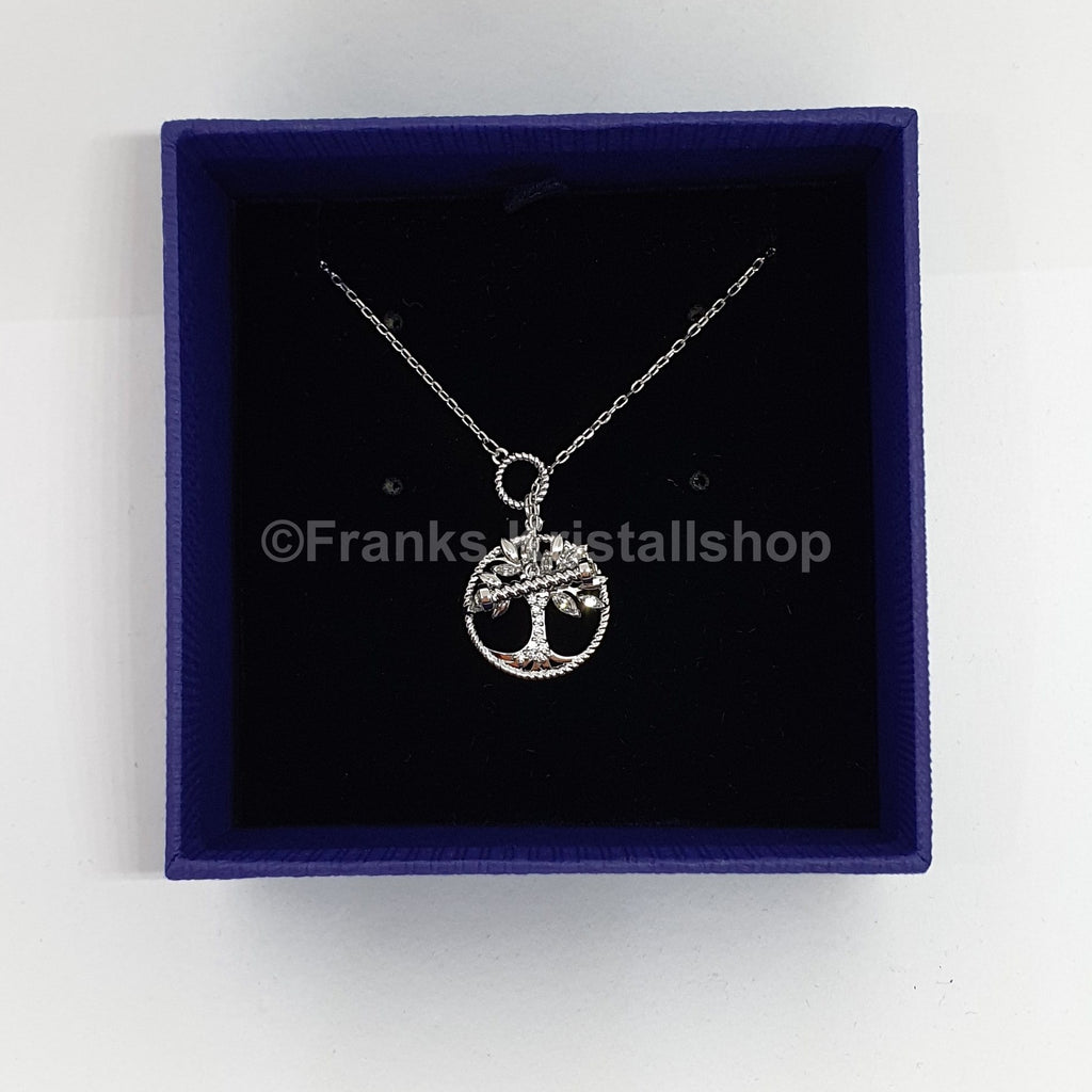 SWAROVSKI Symbolic Tree of Life Halskette Lebensbaum Weiß, Rhodiniert 5521463 oU