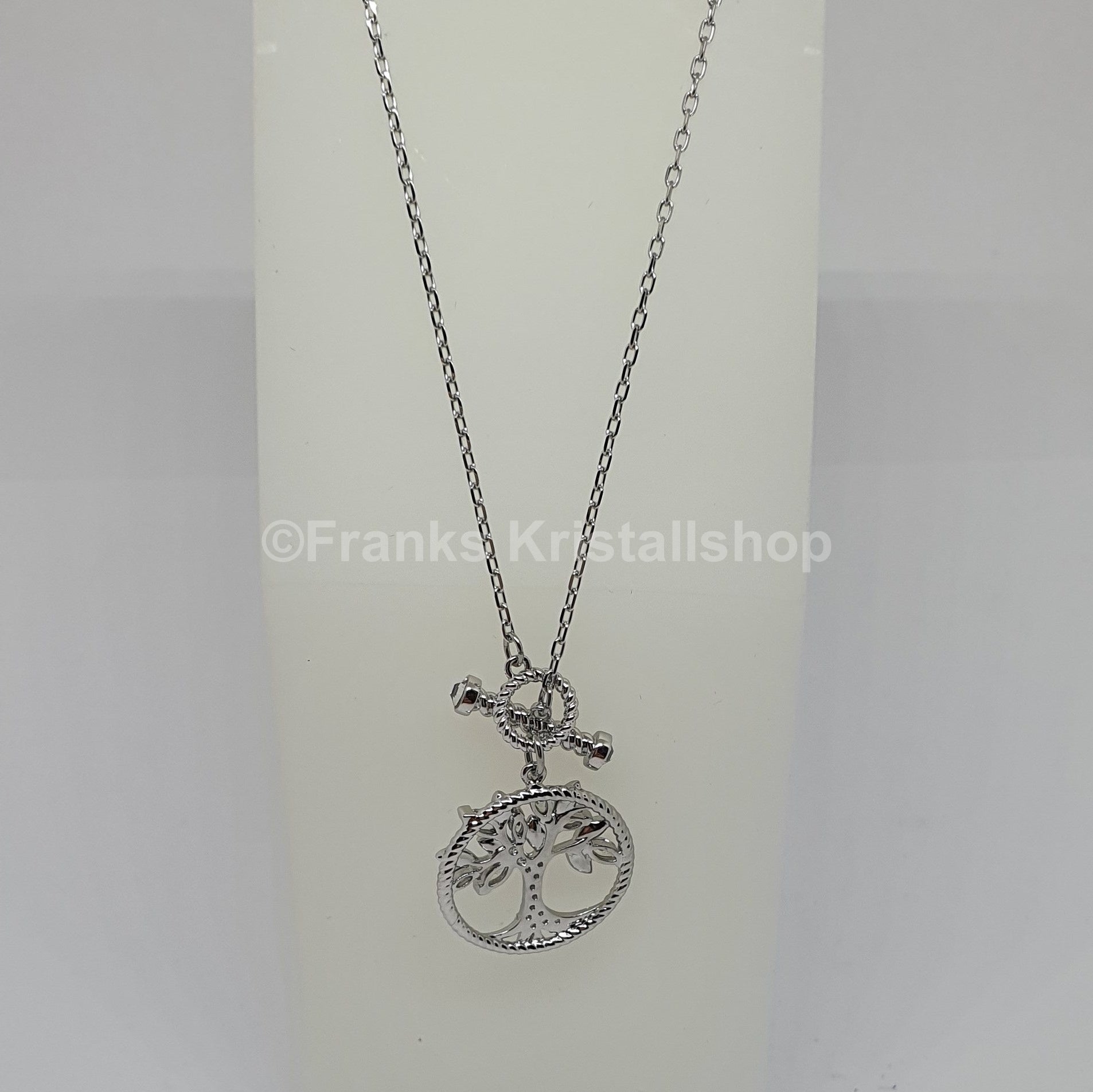 SWAROVSKI Symbolic Tree of Life Halskette Lebensbaum Weiß, Rhodiniert 5521463 oU