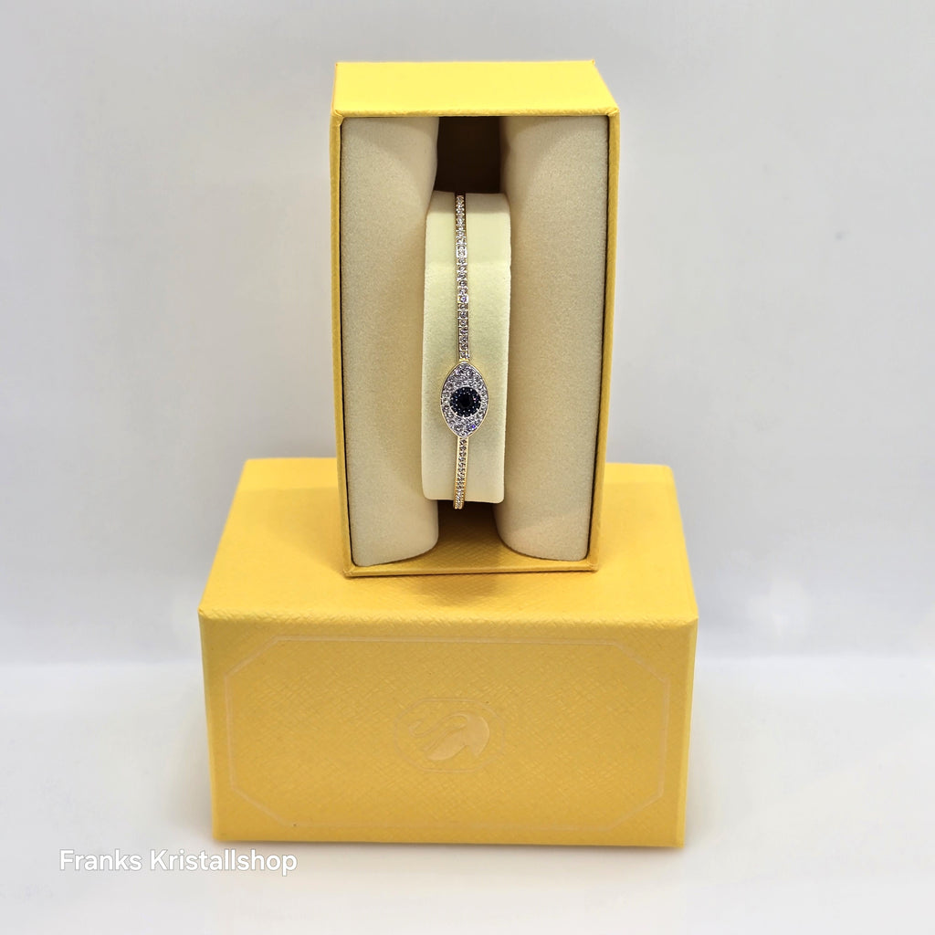 SWAROVSKI Symbolica Armreif Böser Blick, Blau, M Goldlegierungsschicht 5692171