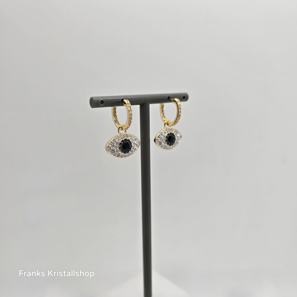 SWAROVSKI Symbolica Drop-Ohrhänger Böser Blick, Blau, Goldlegierungsschicht 5692163