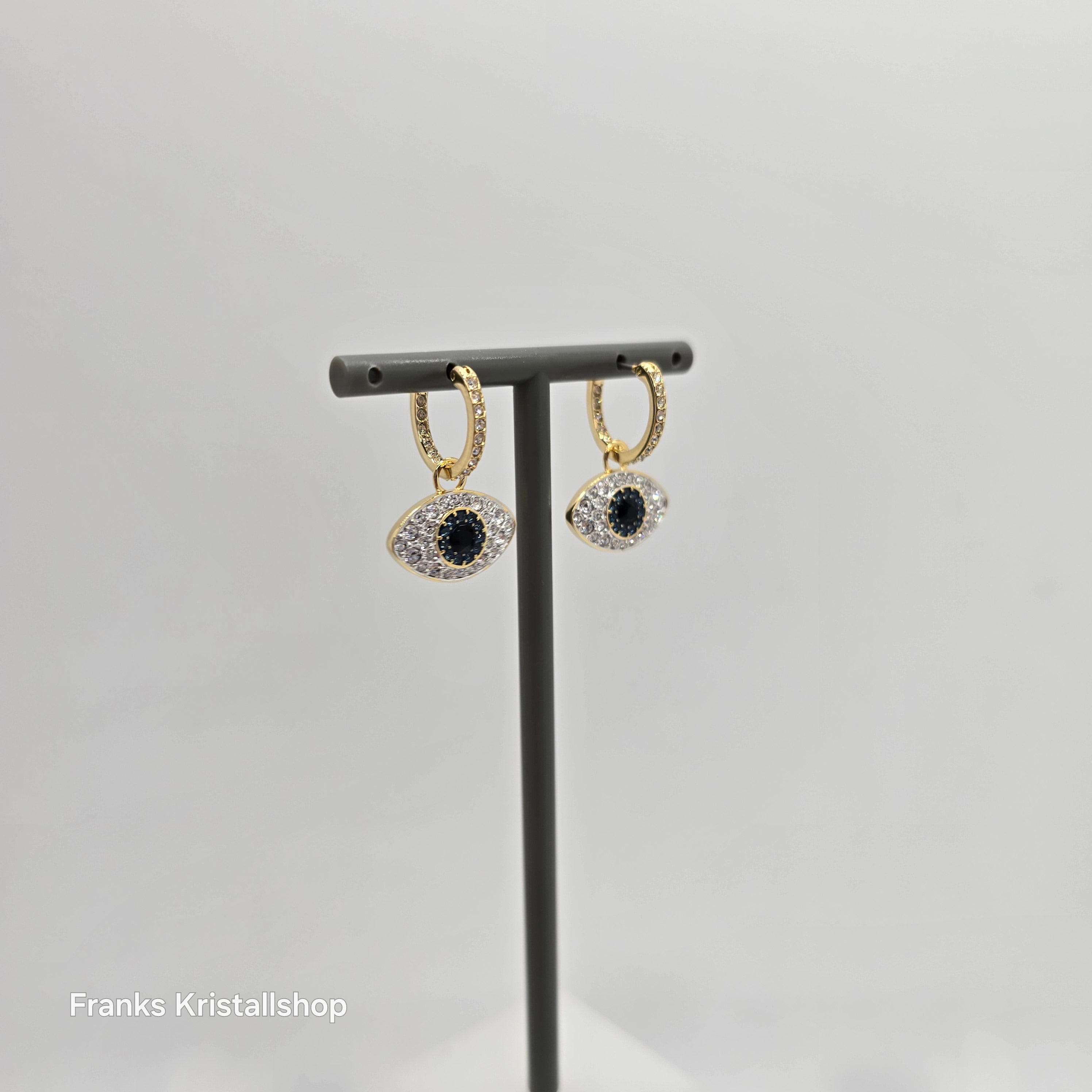 SWAROVSKI Symbolica Drop-Ohrhänger Böser Blick, Blau, Goldlegierungsschicht 5692163