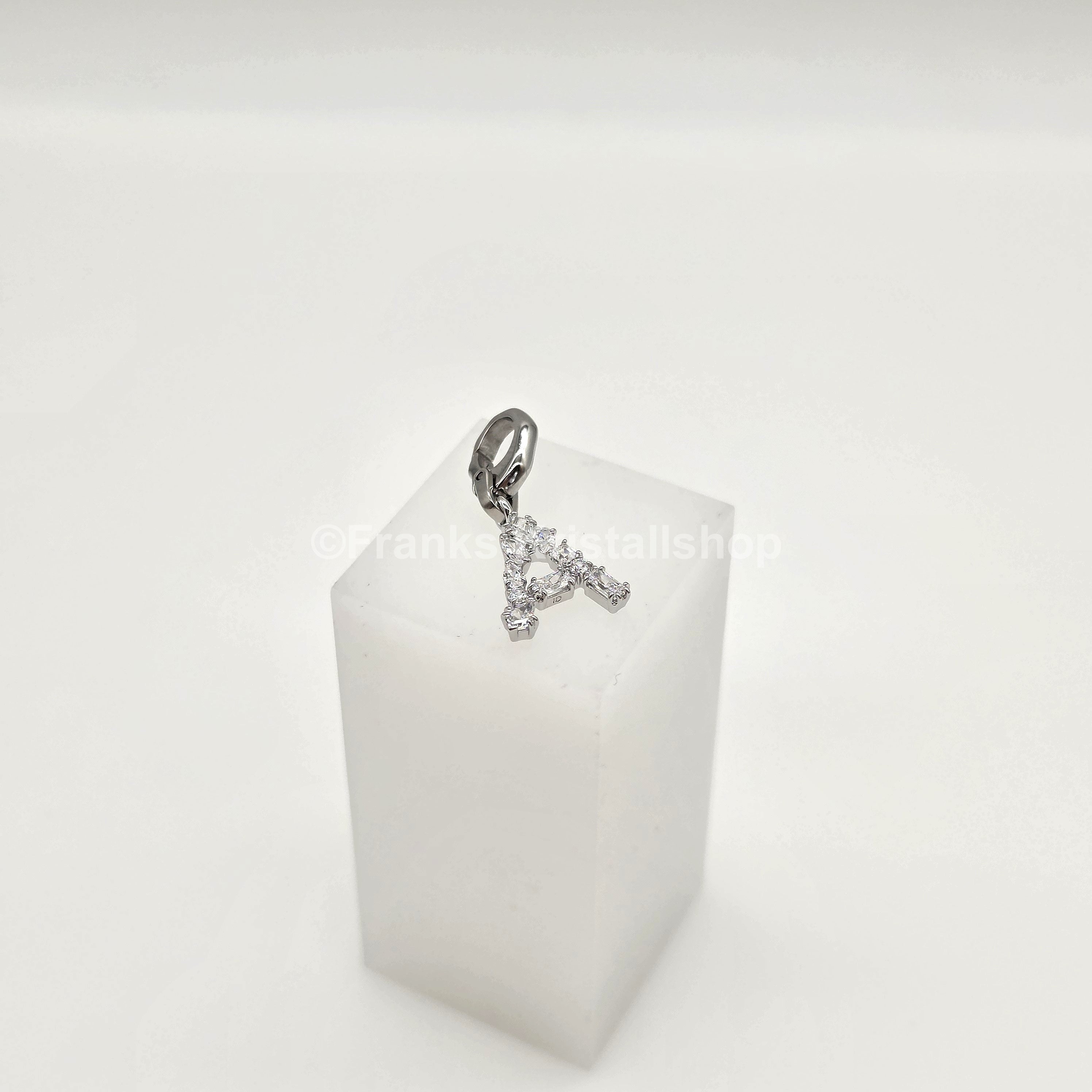 SWAROVSKI Symbolica Charm Buchstabe Anhänger A - Z, Weiß, Rhodiniert