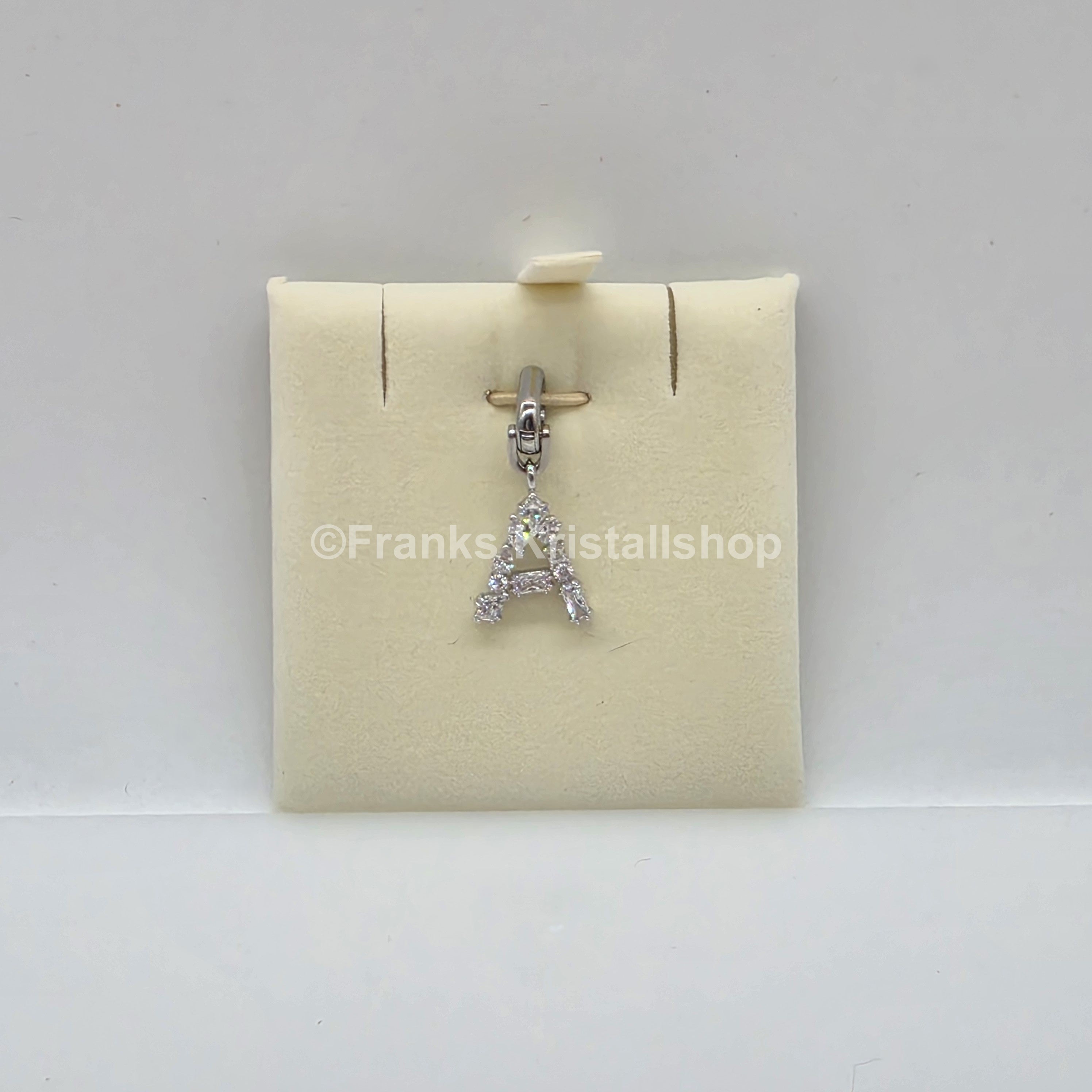 SWAROVSKI Symbolica Charm Buchstabe Anhänger A - Z, Weiß, Rhodiniert