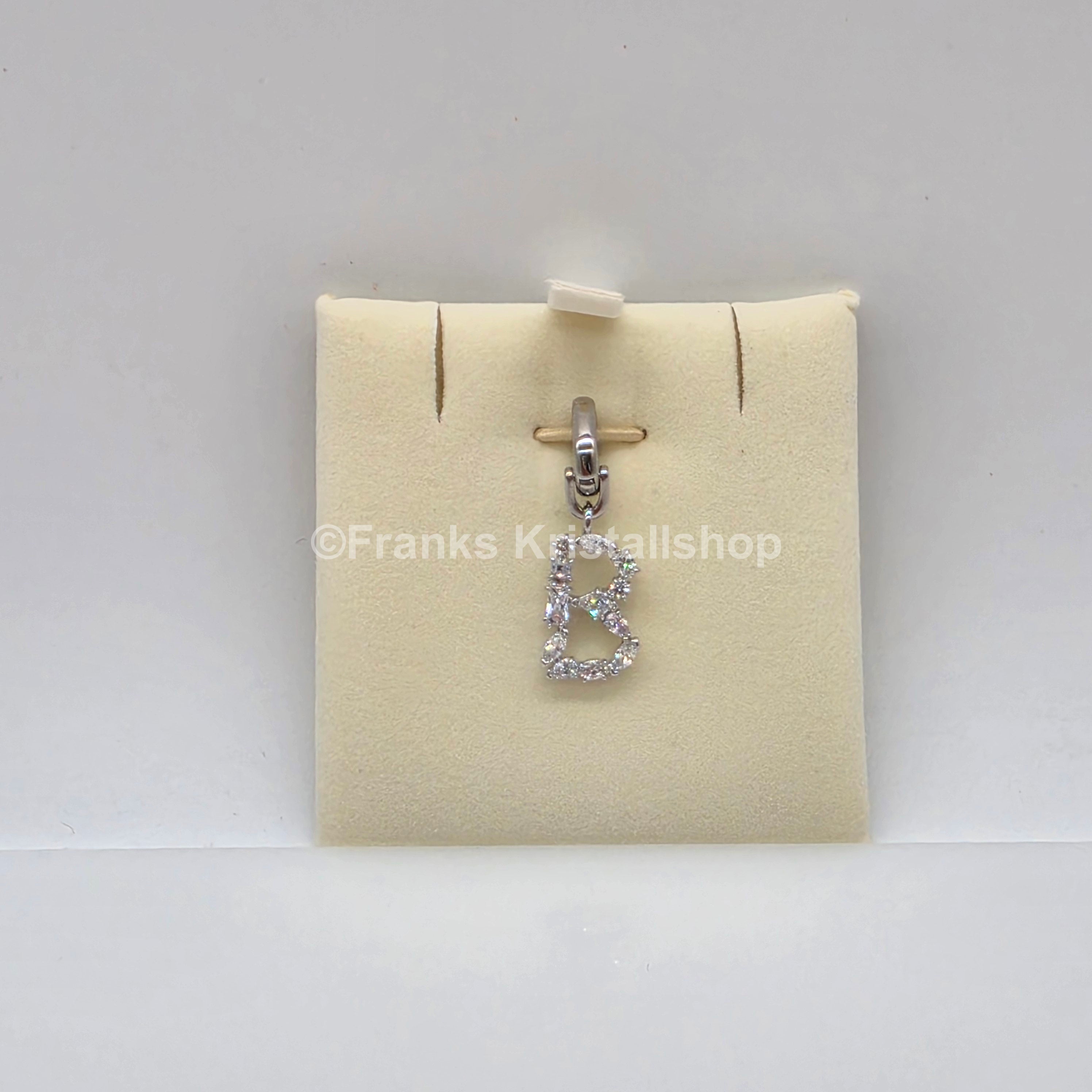 SWAROVSKI Symbolica Charm Buchstabe Anhänger A - Z, Weiß, Rhodiniert